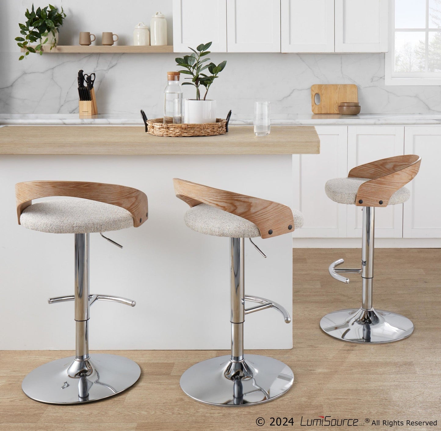 Majestic Office Furniture Adjustable Barstool
