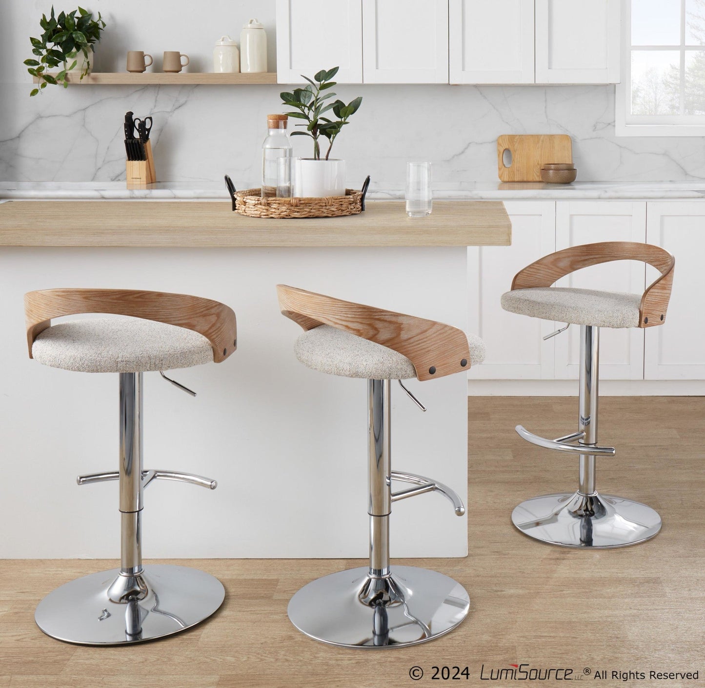 Majestic Office Furniture Adjustable Barstool