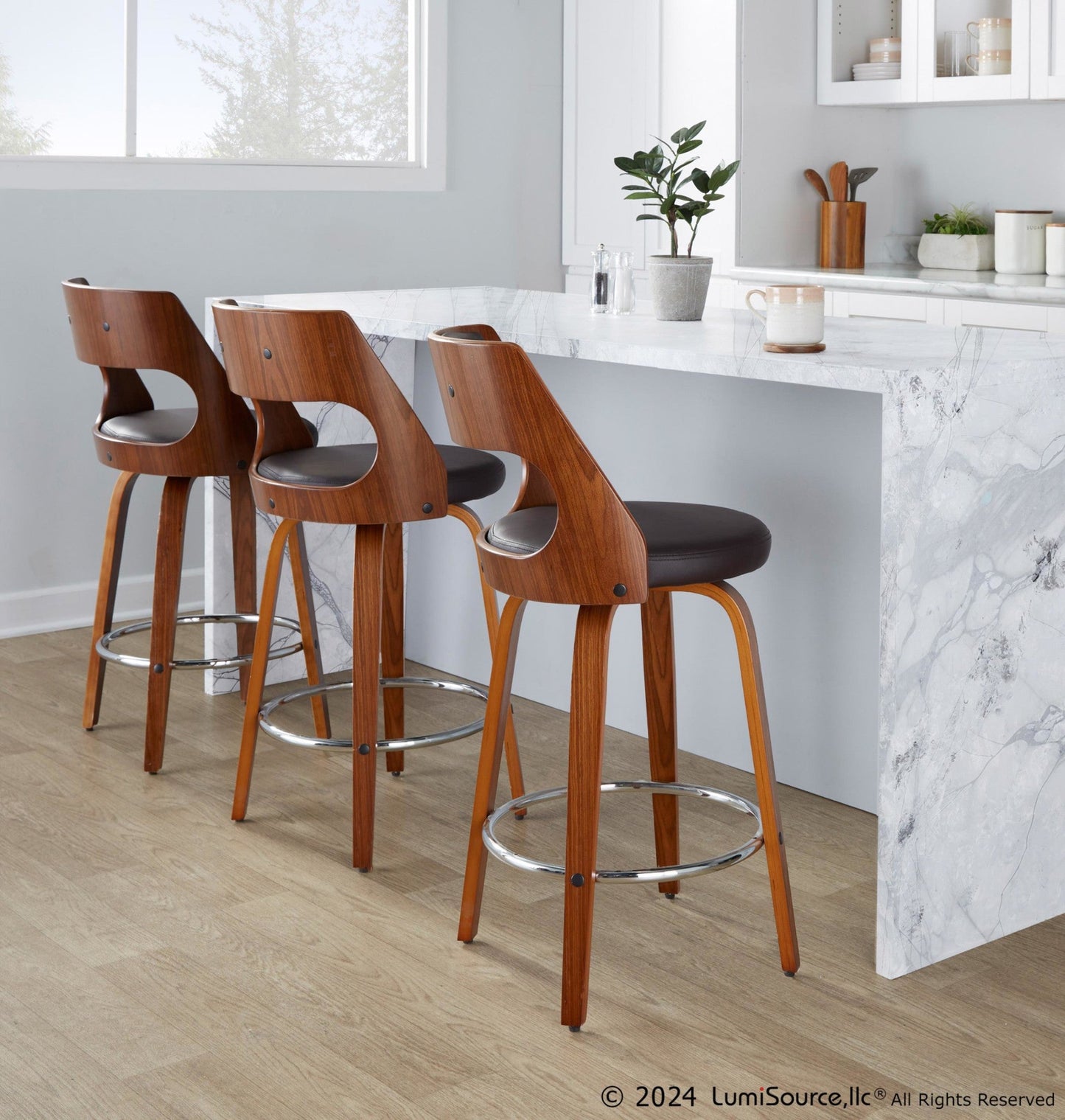 Majestic Office Furniture 26'' Fixed-Height Counter Stool - Set of 2