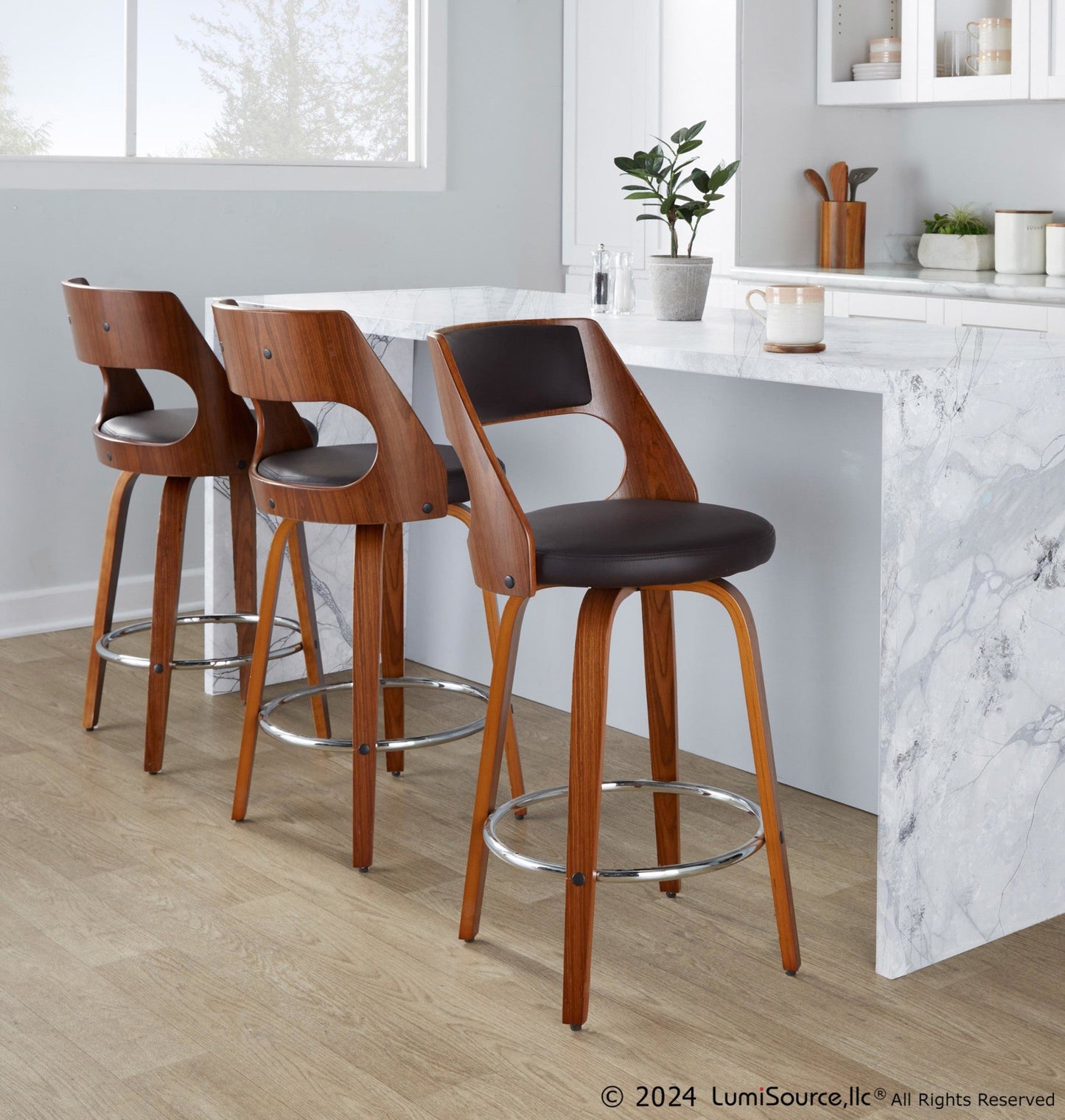 Majestic Office Furniture 26'' Fixed-Height Counter Stool - Set of 2