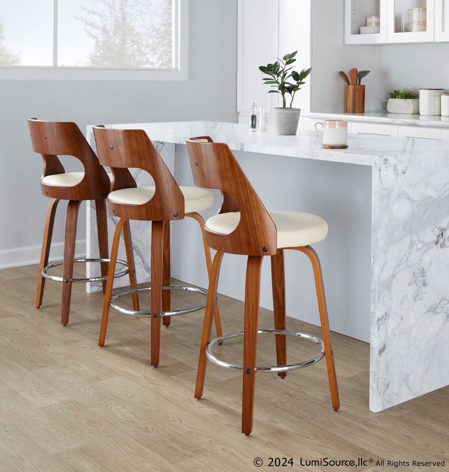 Majestic Office Furniture 26'' Fixed-Height Counter Stool - Set of 2