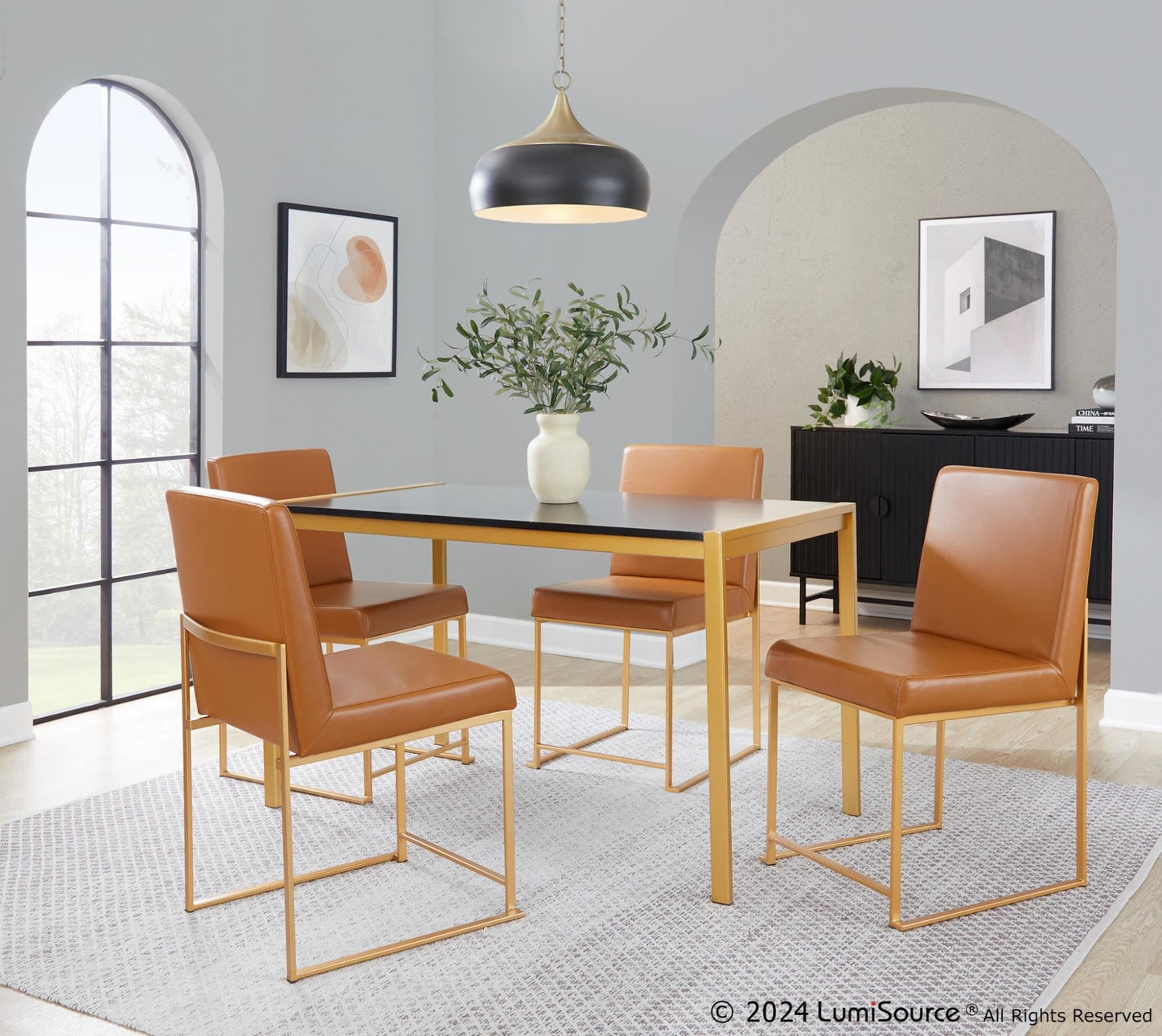 Majestic Office Furniture Back Fuji Dining Chair - Set of 2