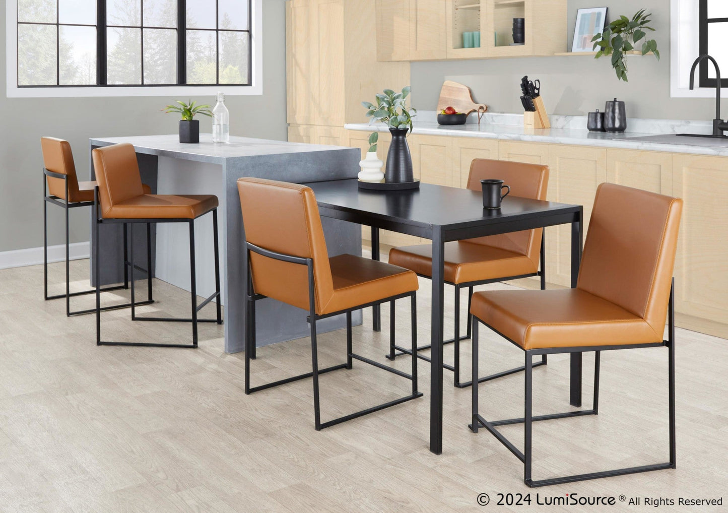 Majestic Office Furniture Back Fuji Dining Chair - Set of 2