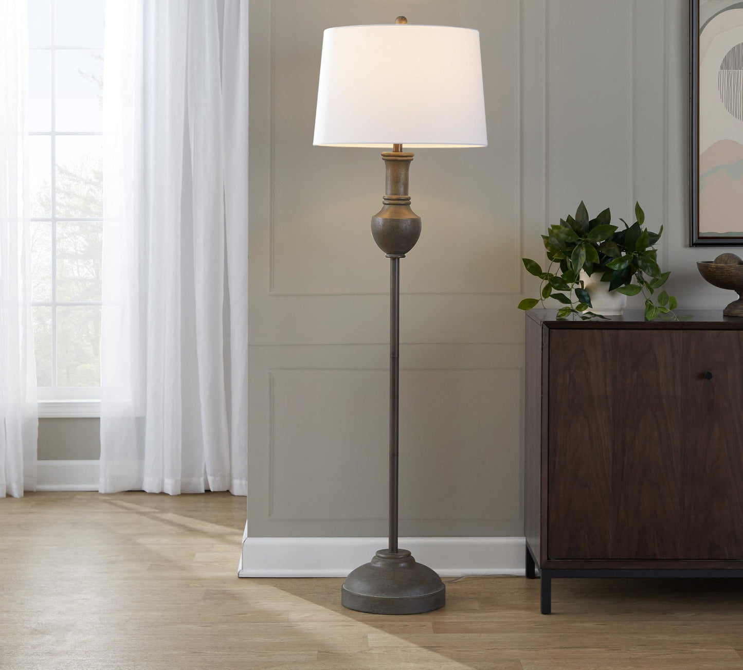Majestic Office Furniture 61" Polyresin Floor Lamp
