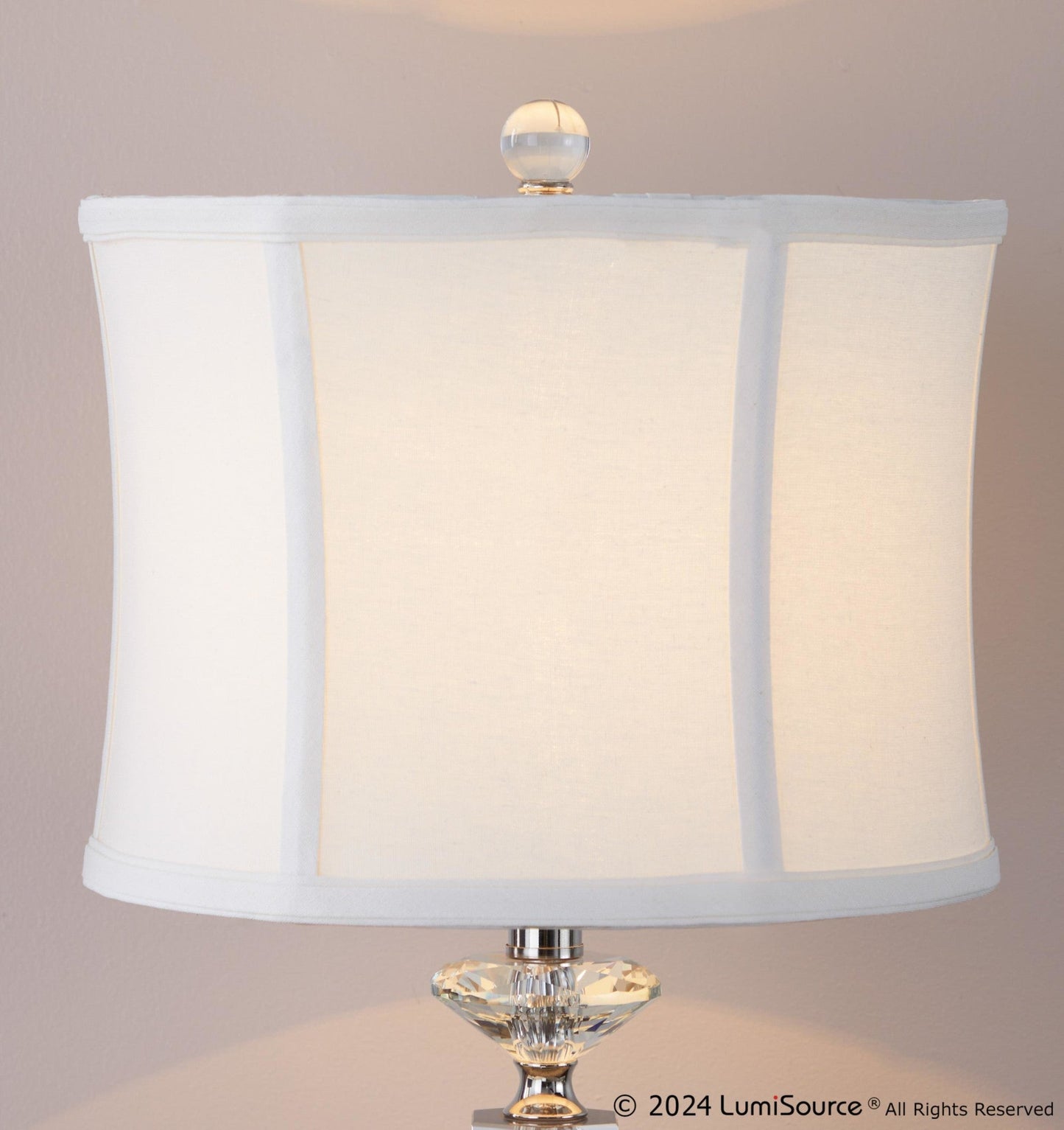 Lumisource Diamond Torch 25" Crystal Table Lamp - Set of 2