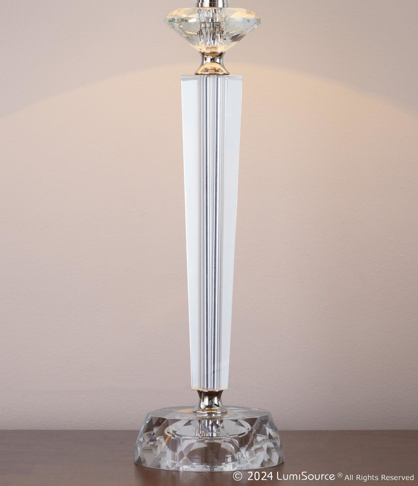 Lumisource Diamond Torch 25" Crystal Table Lamp - Set of 2