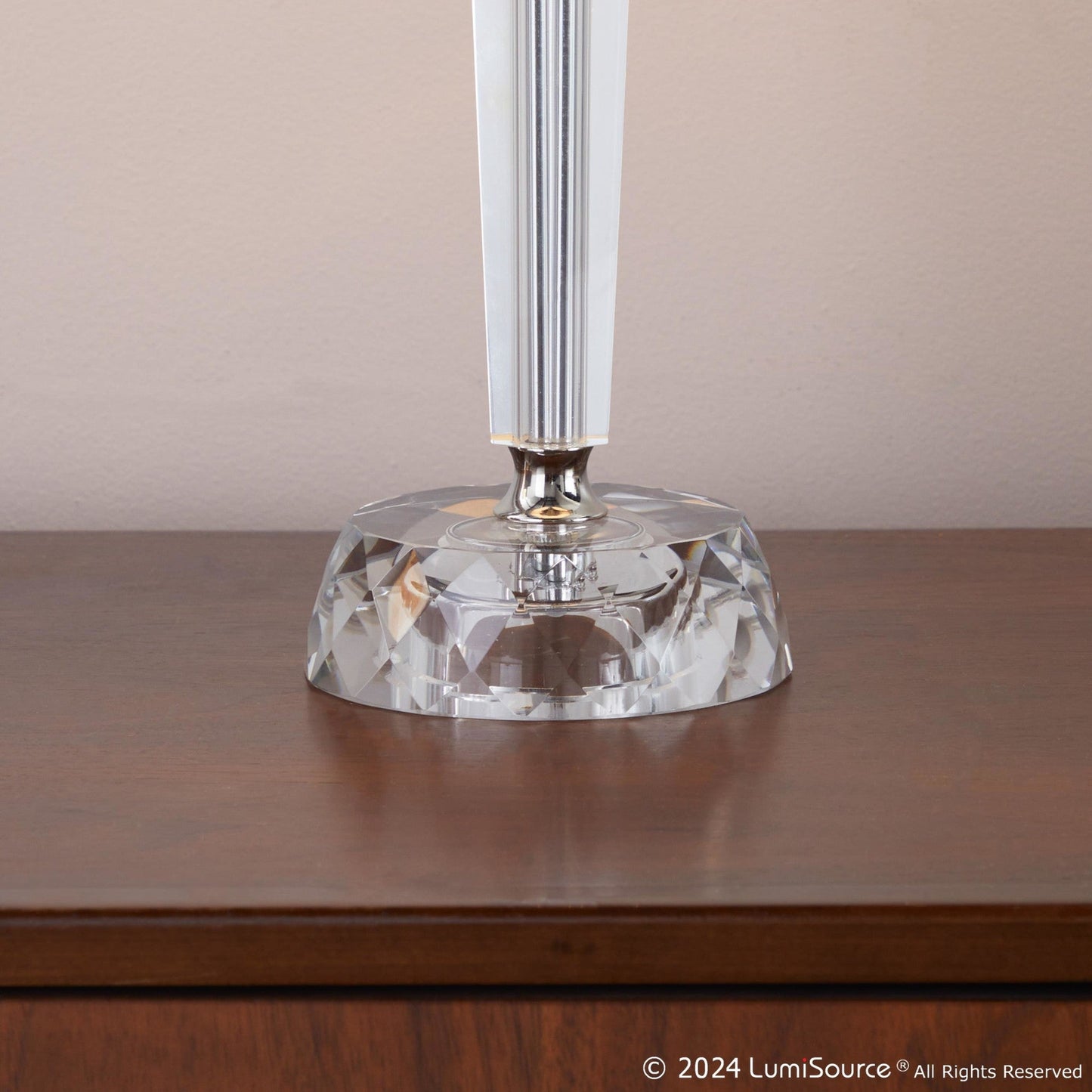 Lumisource Diamond Torch 25" Crystal Table Lamp - Set of 2