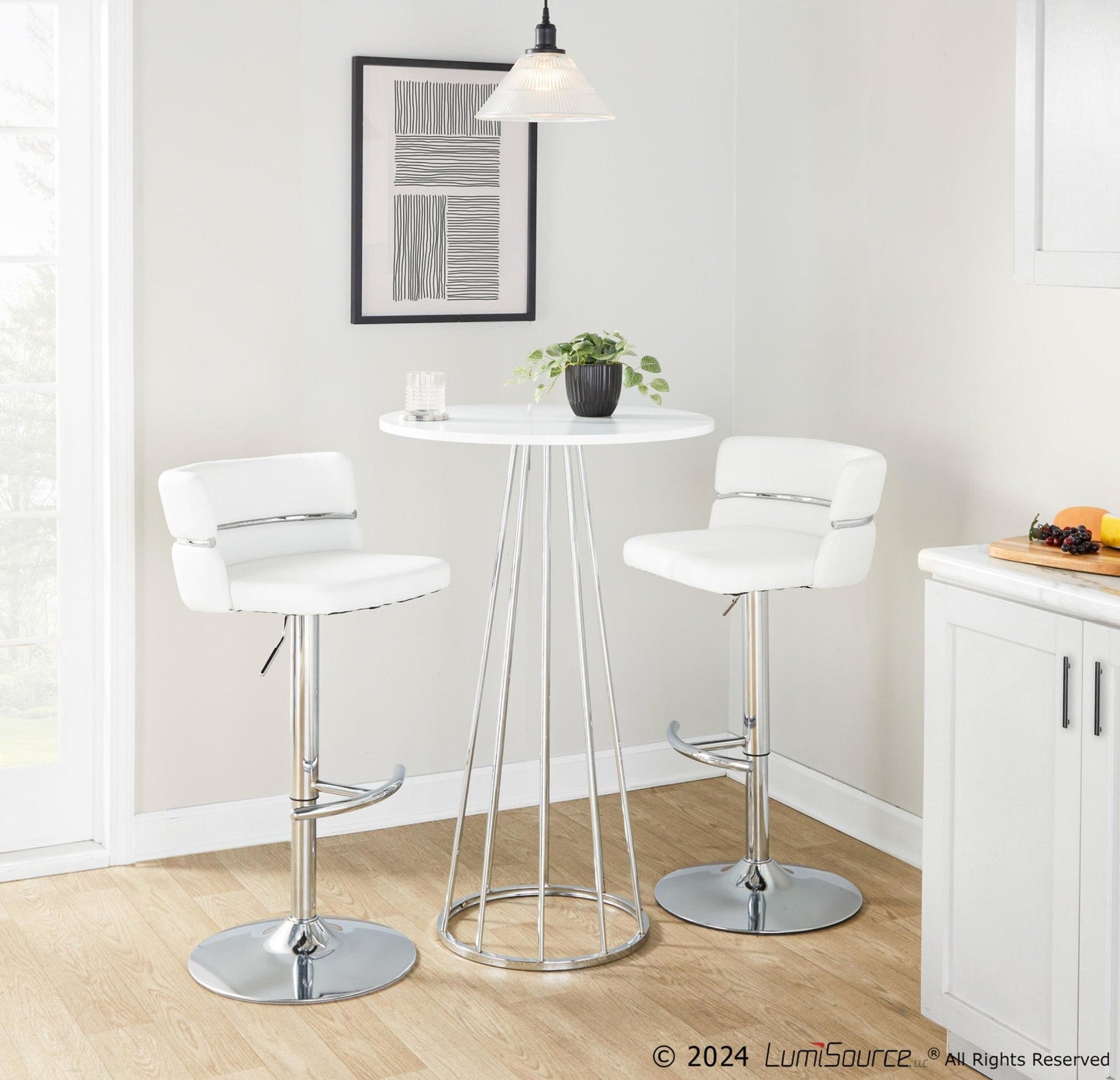 Majestic Office Furniture Adjustable Barstool - Set of 2