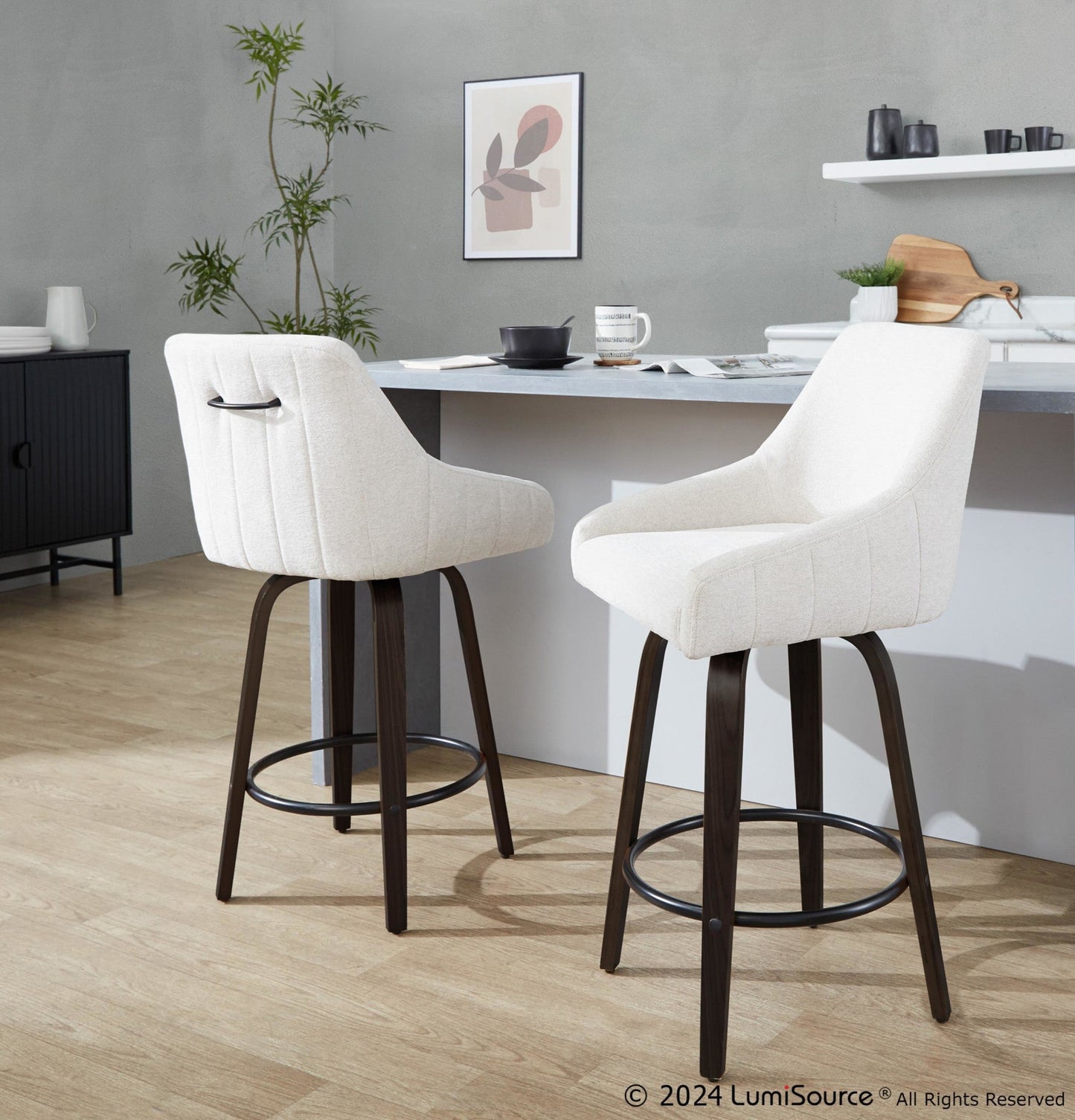 Majestic Office Furniture 26" Fixed-Height Counter Stool - Set of 2