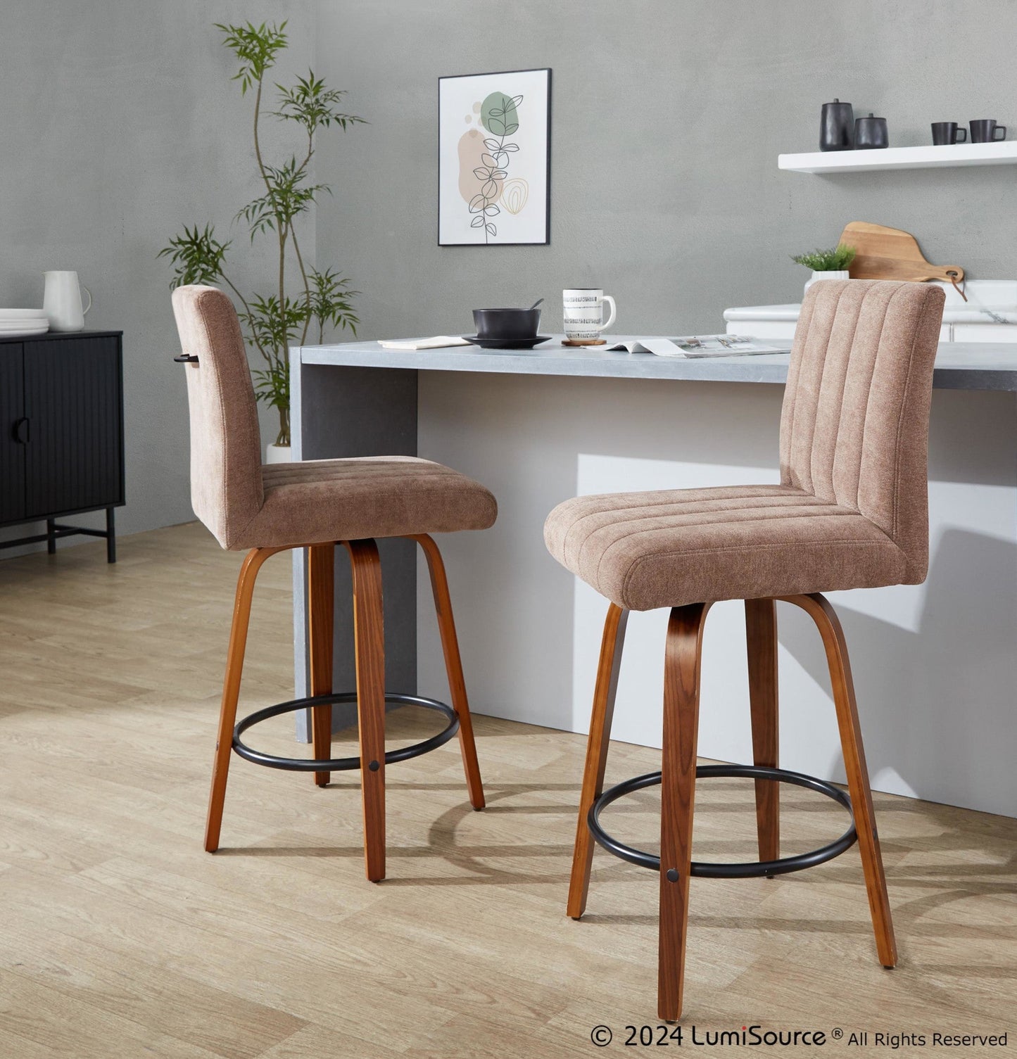 Majestic Office Furniture 26" Fixed-Height Counter Stool - Set of 2