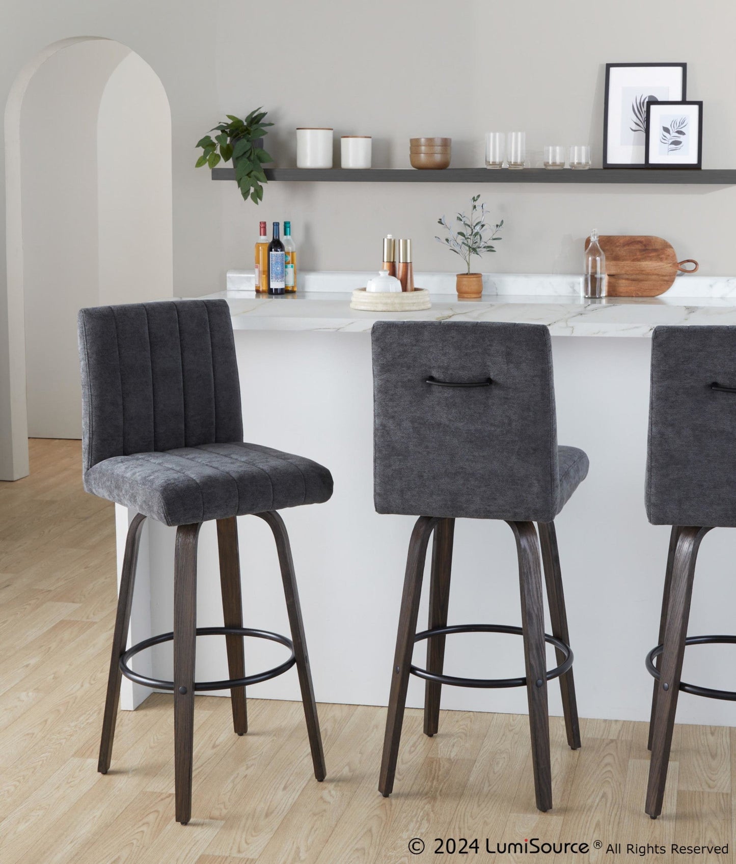 Majestic Office Furniture 30" Fixed-Height Barstool - Set of 2