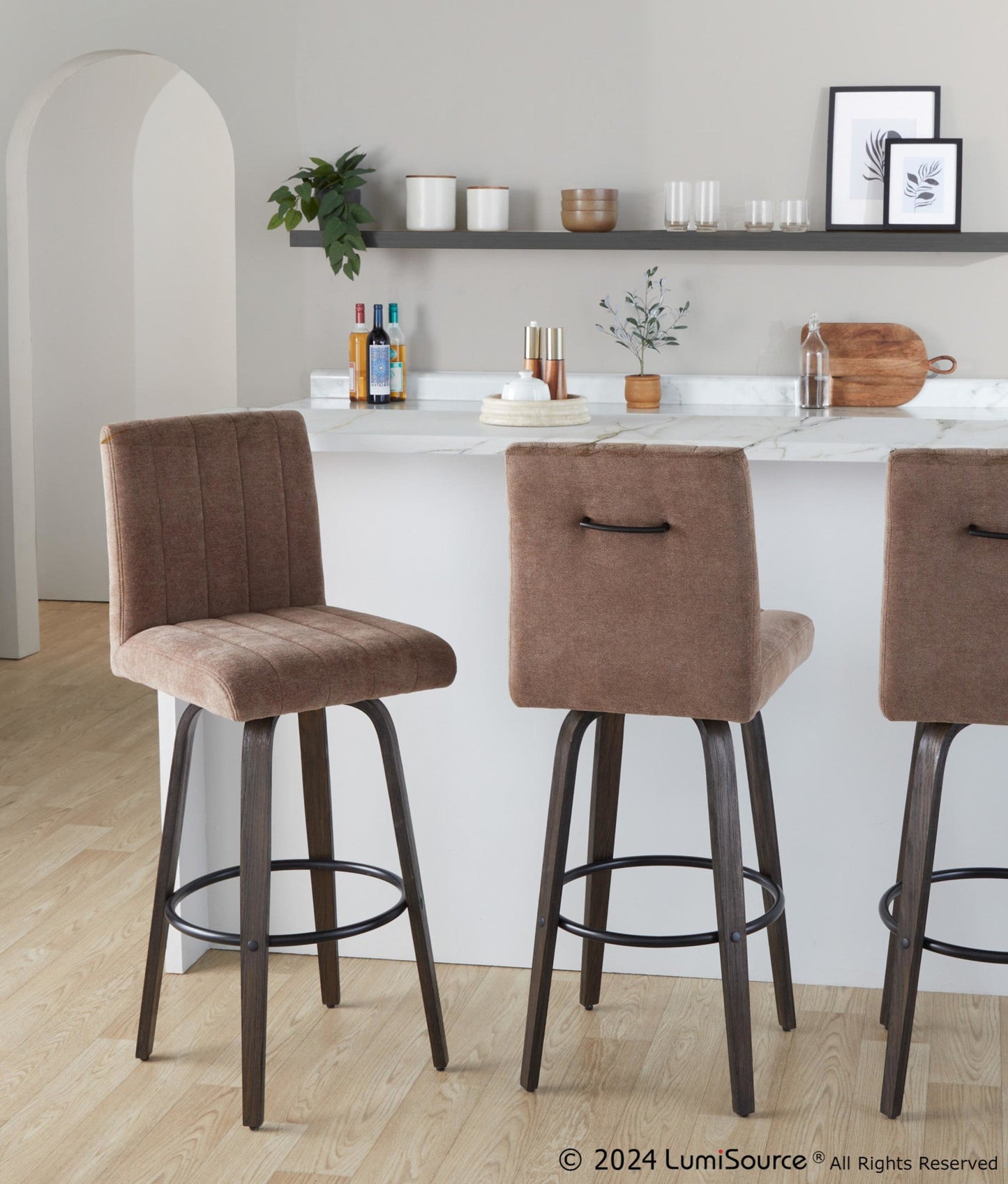 Majestic Office Furniture 30" Fixed-Height Barstool - Set of 2