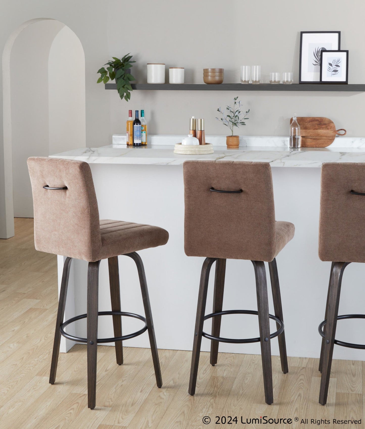 Majestic Office Furniture 30" Fixed-Height Barstool - Set of 2