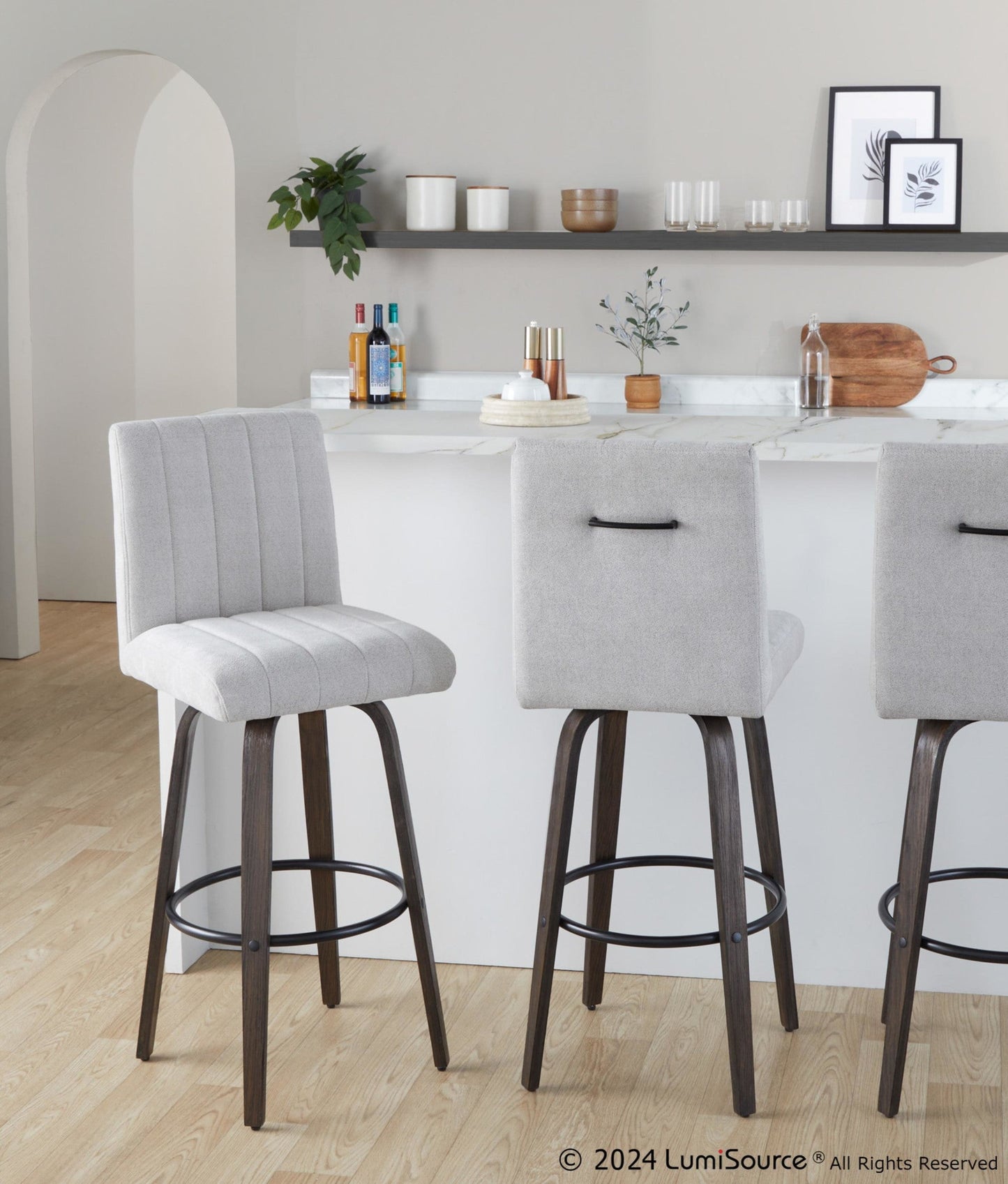 Majestic Office Furniture 30" Fixed-Height Barstool - Set of 2