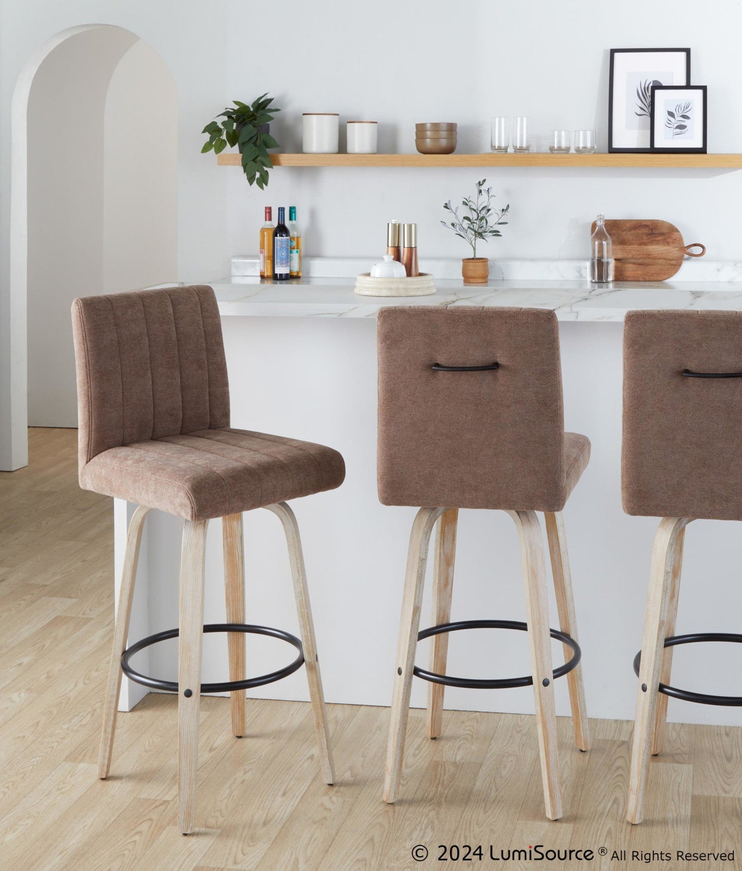 Majestic Office Furniture 30" Fixed-Height Barstool - Set of 2
