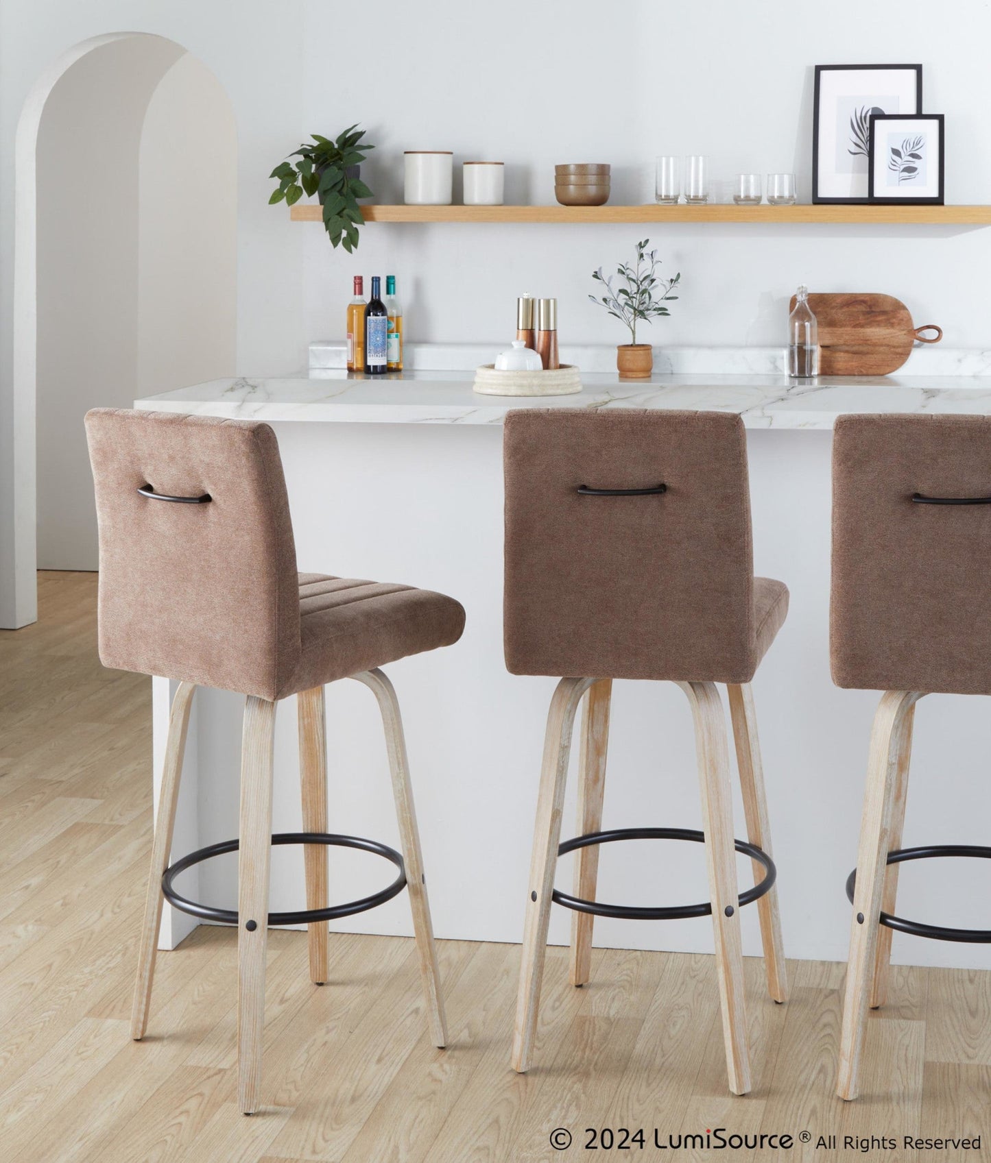 Majestic Office Furniture 30" Fixed-Height Barstool - Set of 2