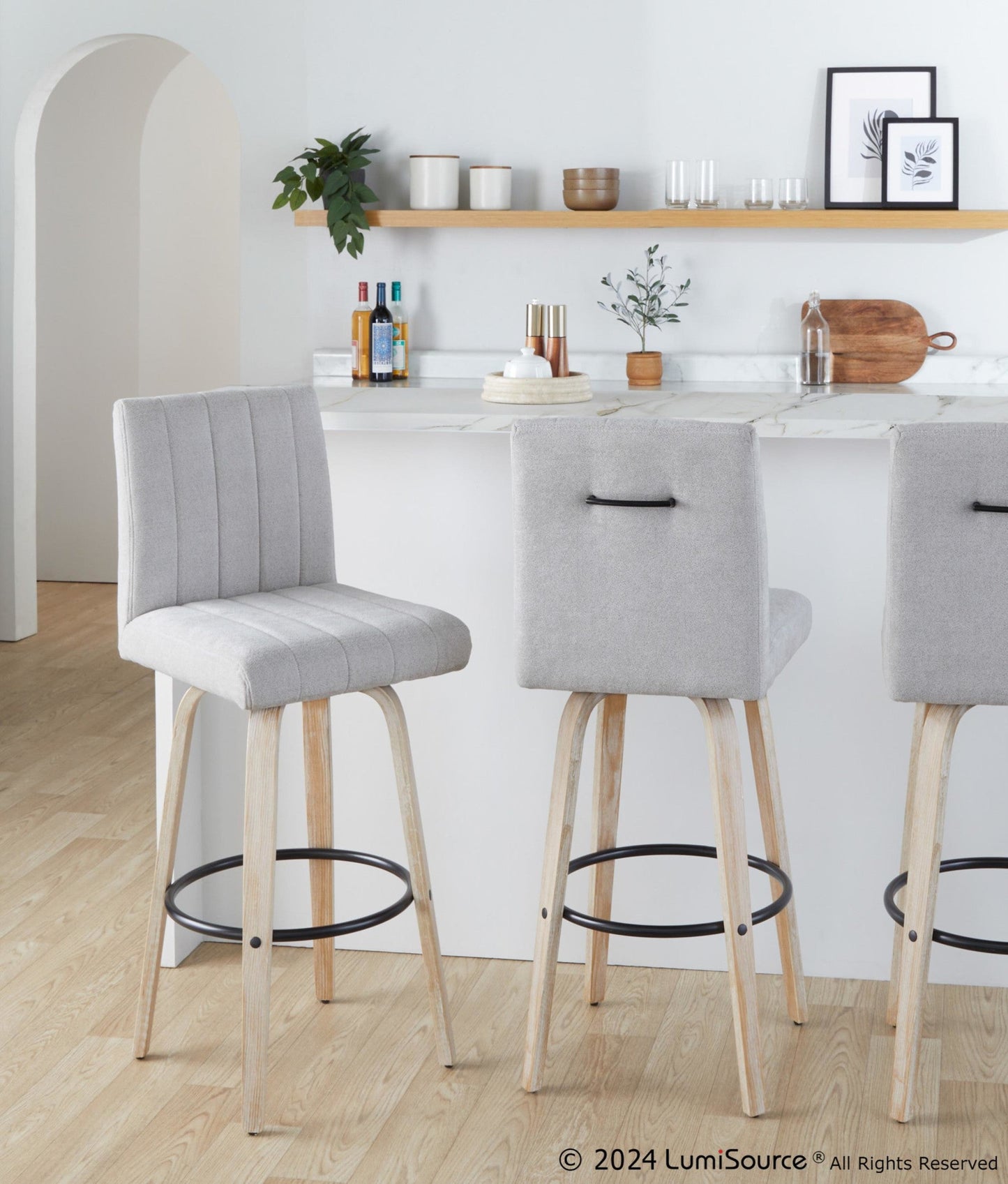 Majestic Office Furniture 30" Fixed-Height Barstool - Set of 2