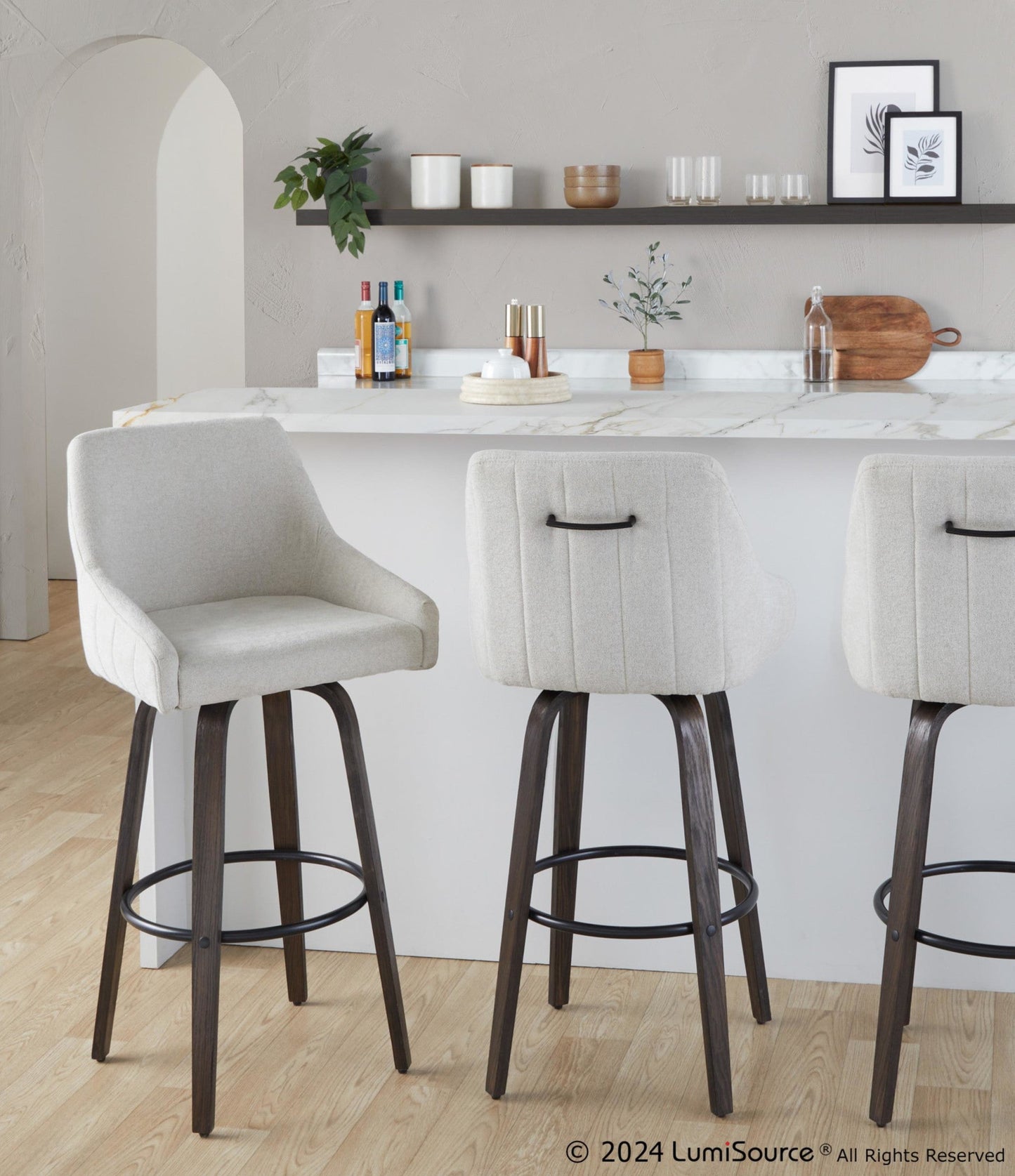 Majestic Office Furniture 30" Fixed-Height Barstool - Set of 2