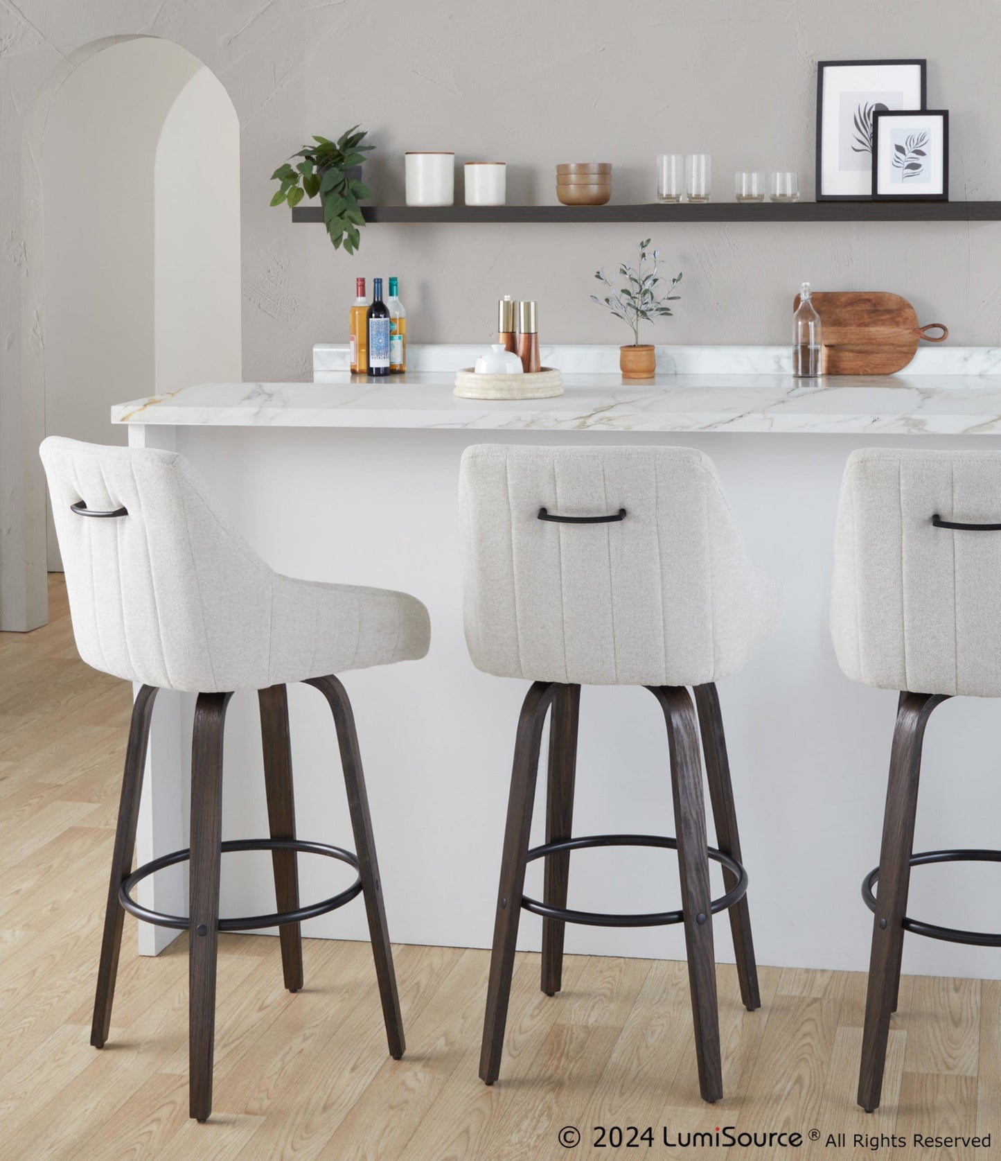 Majestic Office Furniture 30" Fixed-Height Barstool - Set of 2
