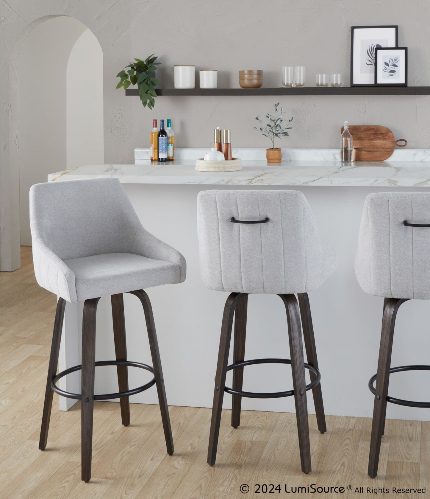 Majestic Office Furniture 30" Fixed-Height Barstool - Set of 2
