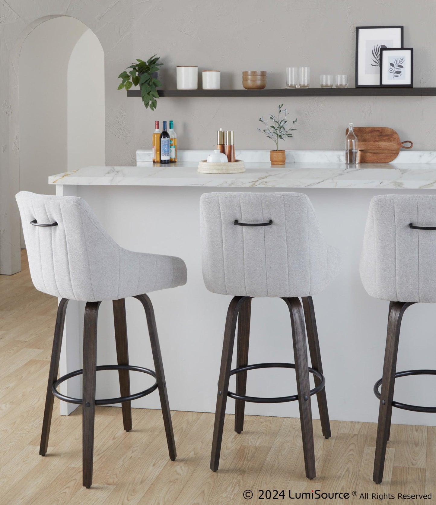 Majestic Office Furniture 30" Fixed-Height Barstool - Set of 2