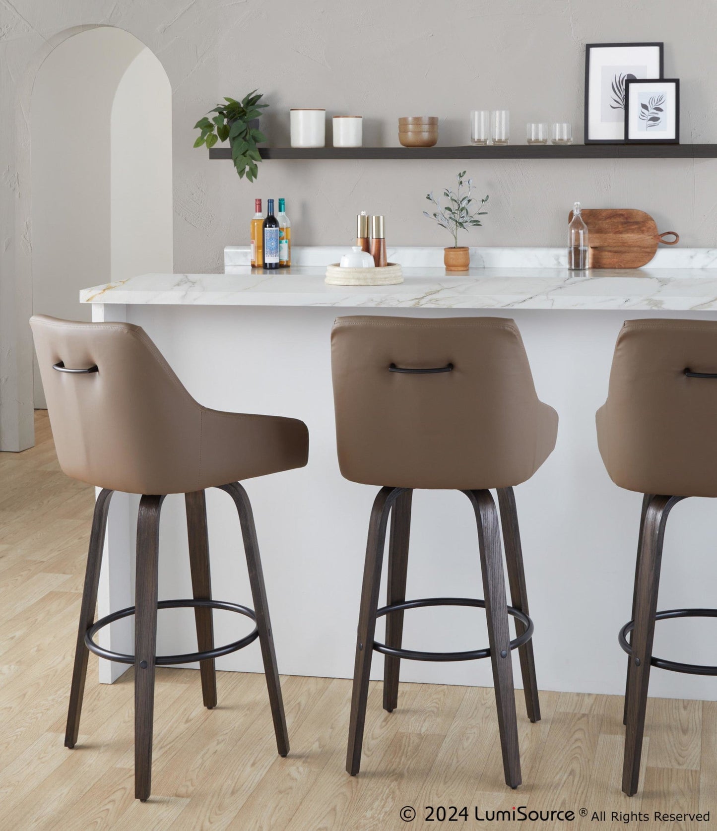 Majestic Office Furniture 30" Fixed-Height Barstool - Set of 2