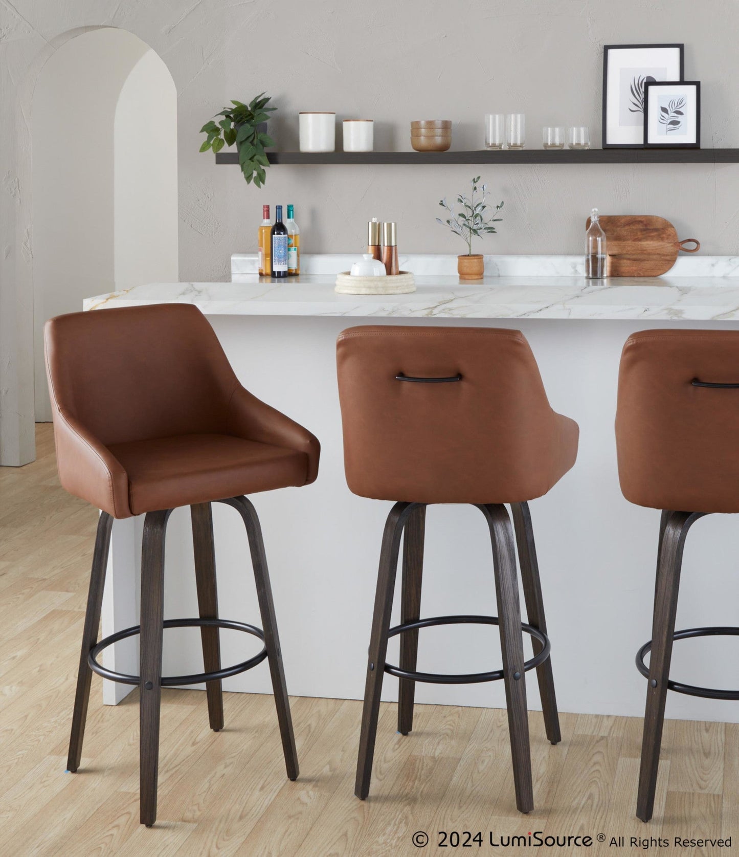 Majestic Office Furniture 30" Fixed-Height Barstool - Set of 2