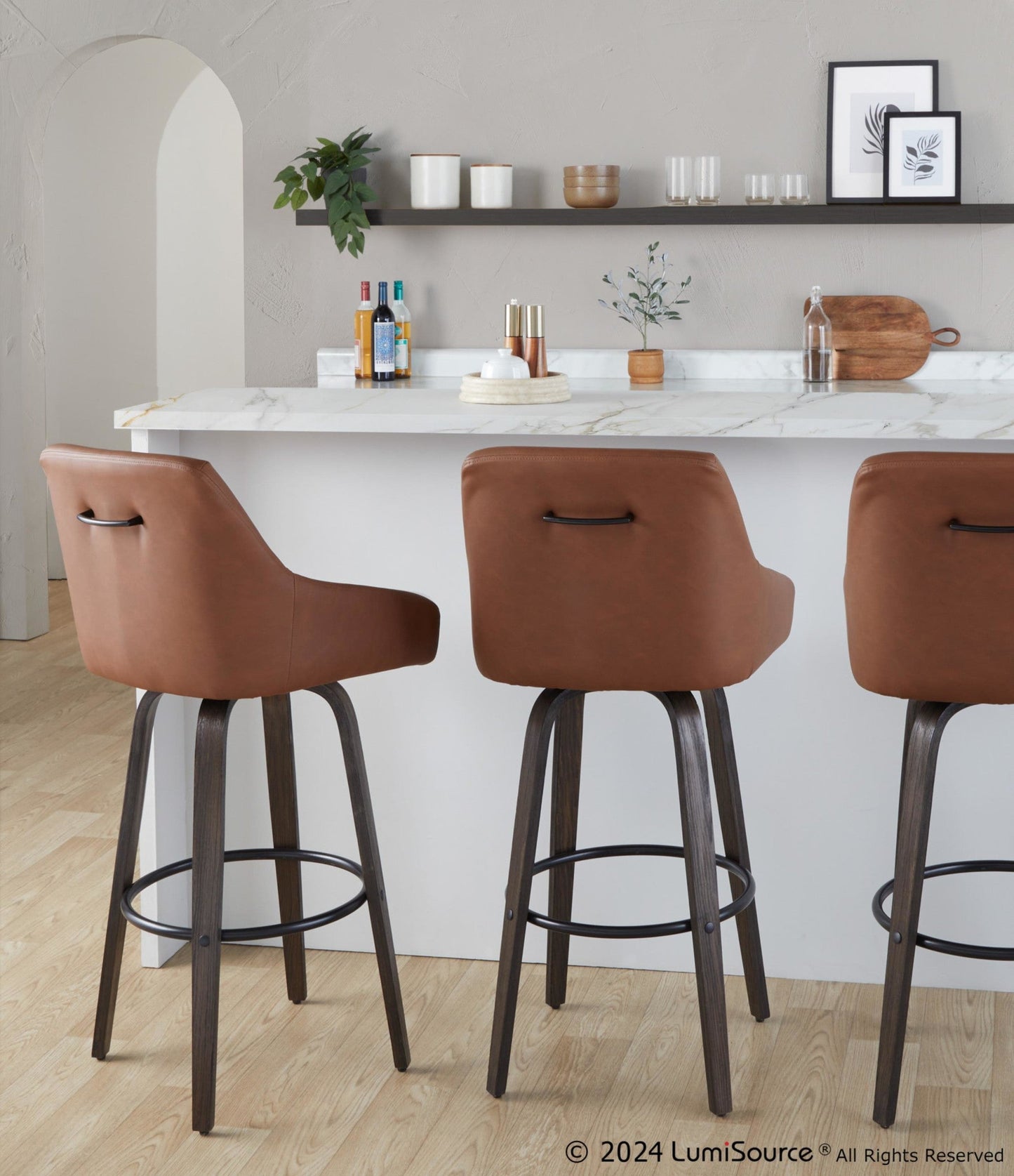 Majestic Office Furniture 30" Fixed-Height Barstool - Set of 2