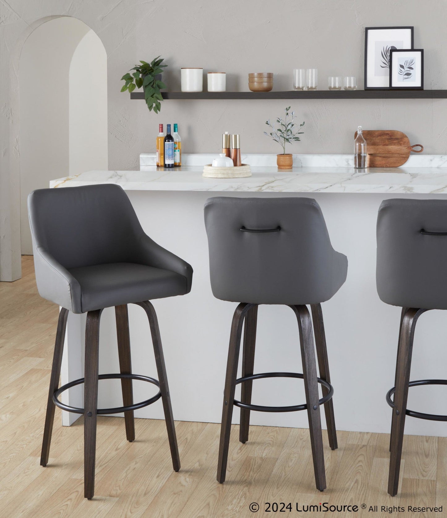 Majestic Office Furniture 30" Fixed-Height Barstool - Set of 2