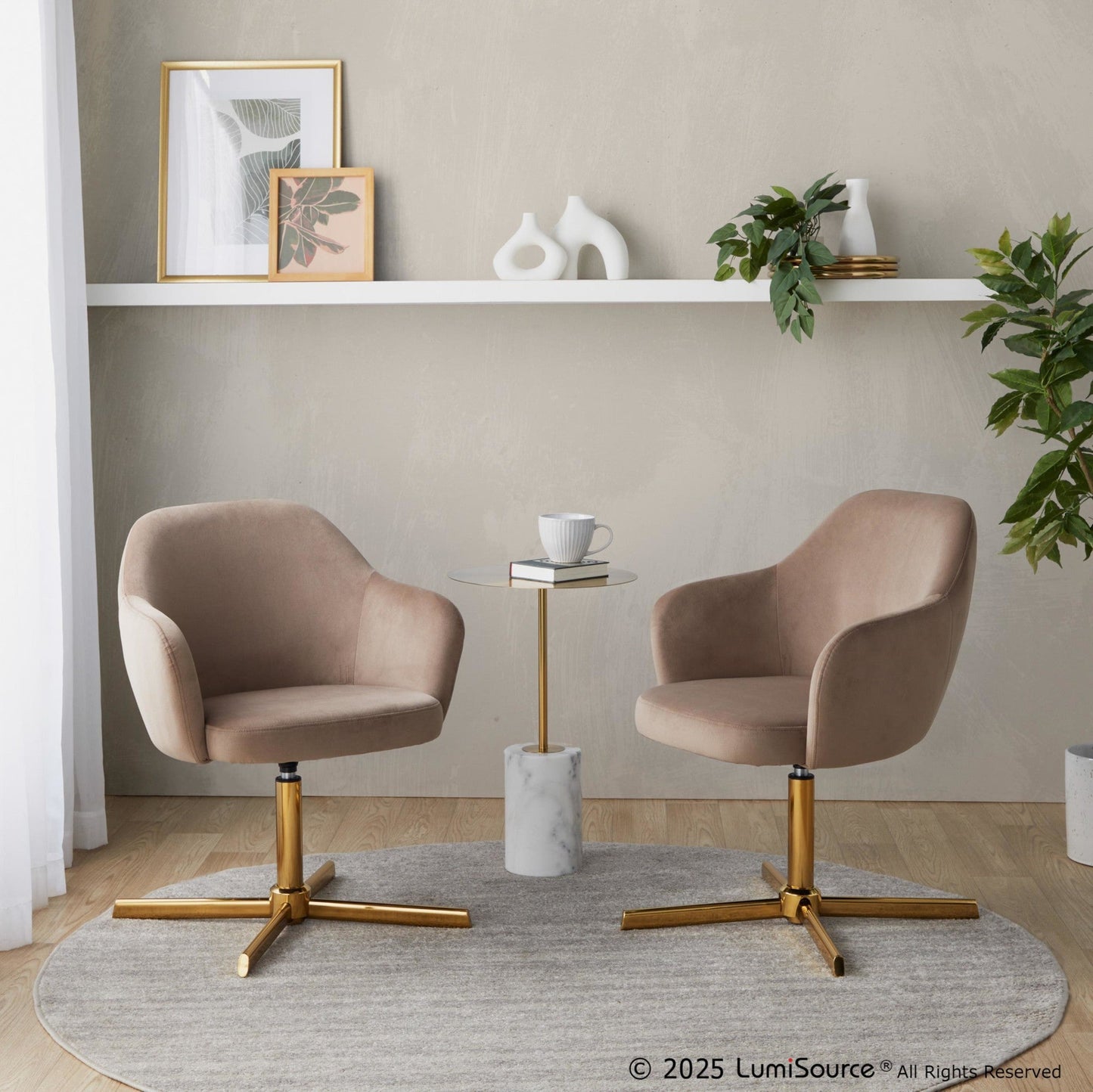 Majestic Office Furniture Swivel Accent Chair