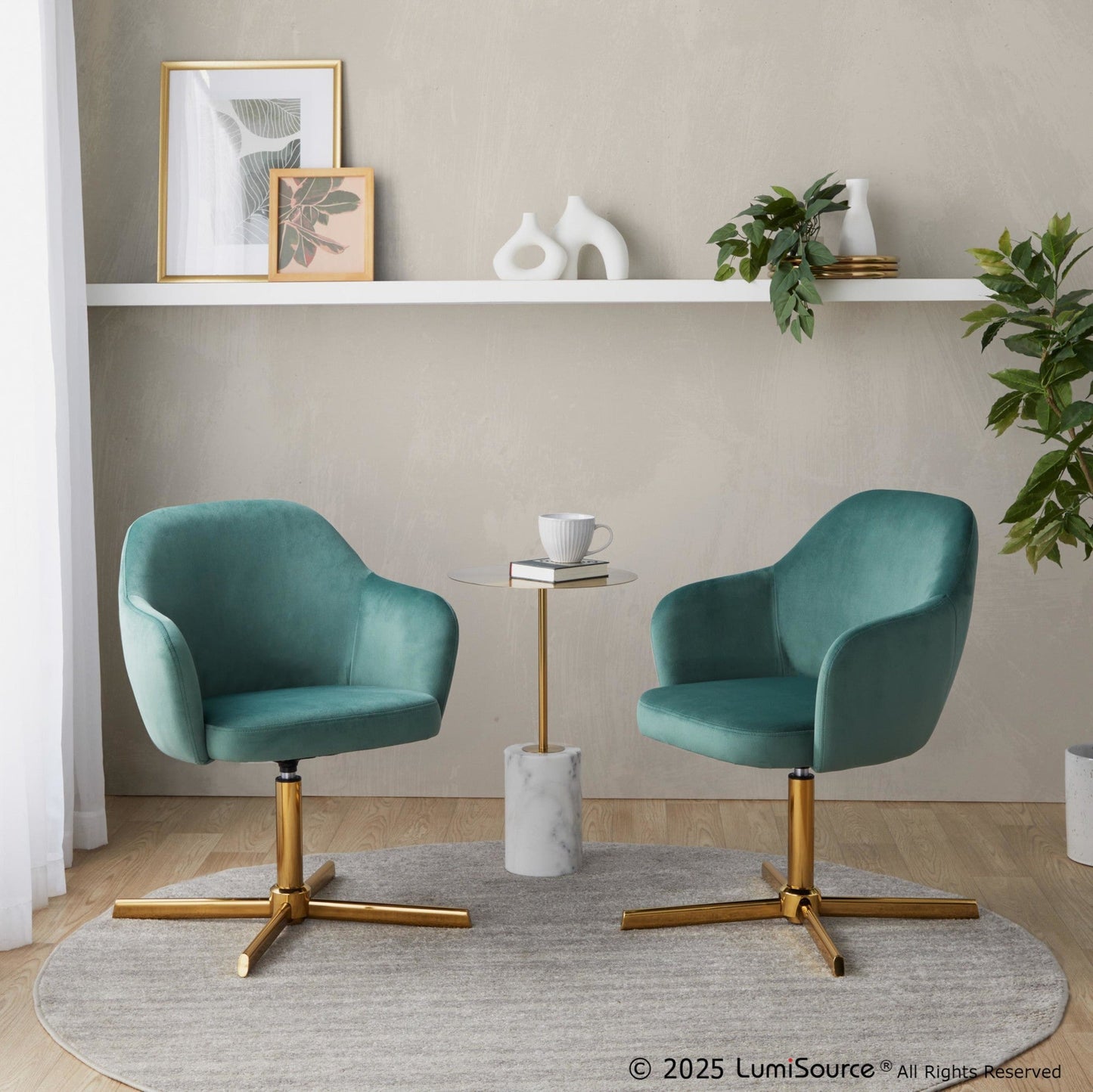 Majestic Office Furniture Swivel Accent Chair