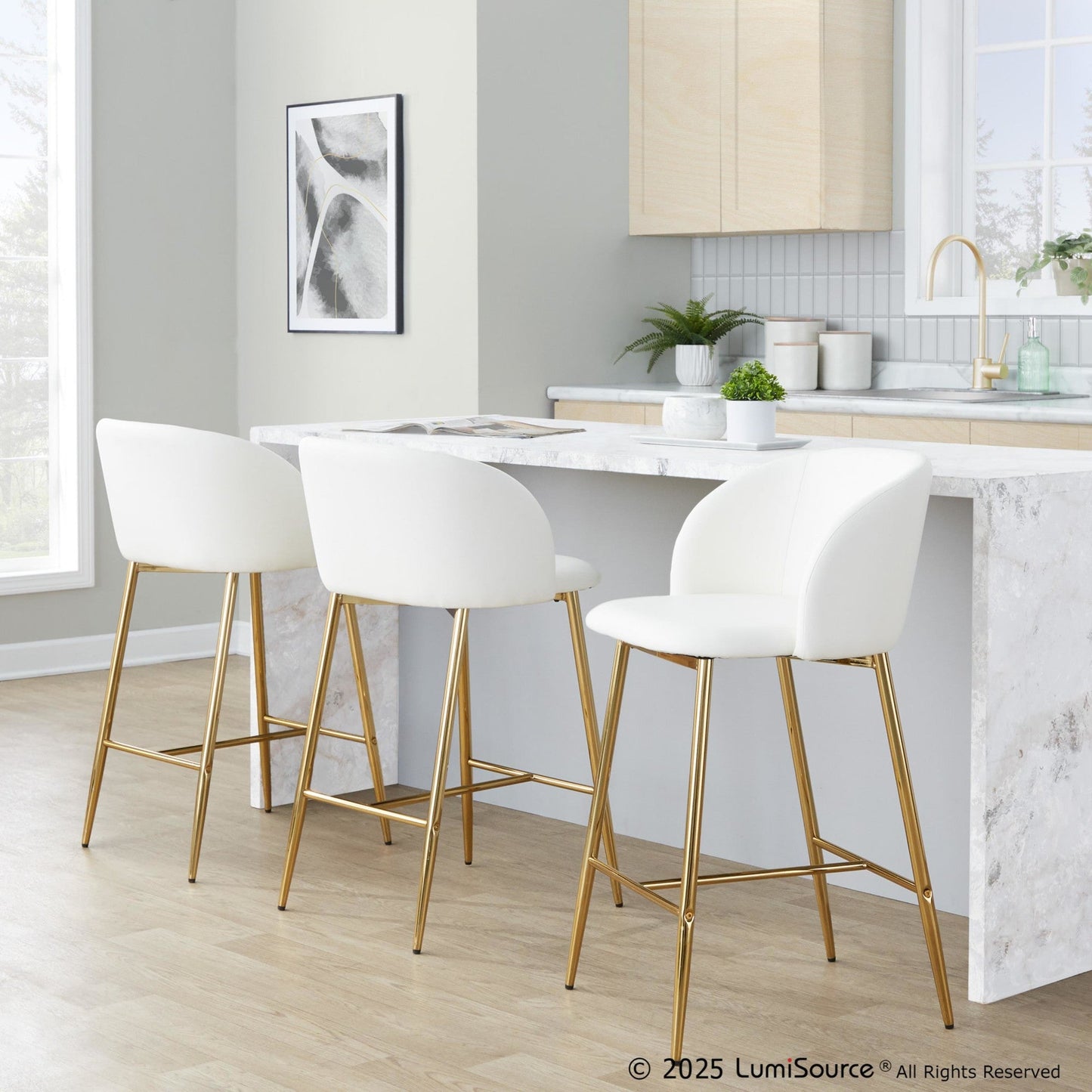 Majestic Office Furniture 26" Fixed-Height Counter Stool - Set of 2