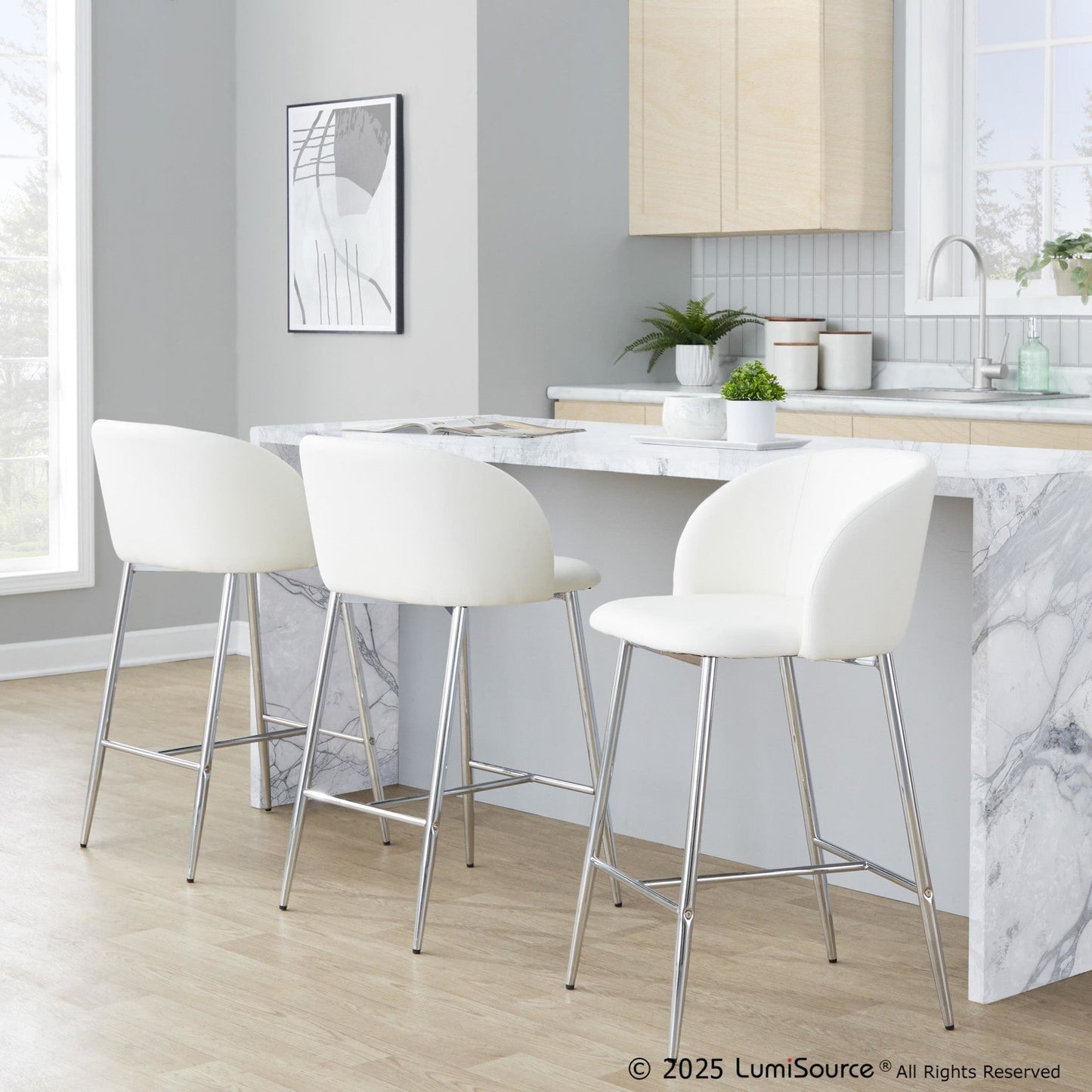 Majestic Office Furniture 26" Fixed-Height Counter Stool - Set of 2