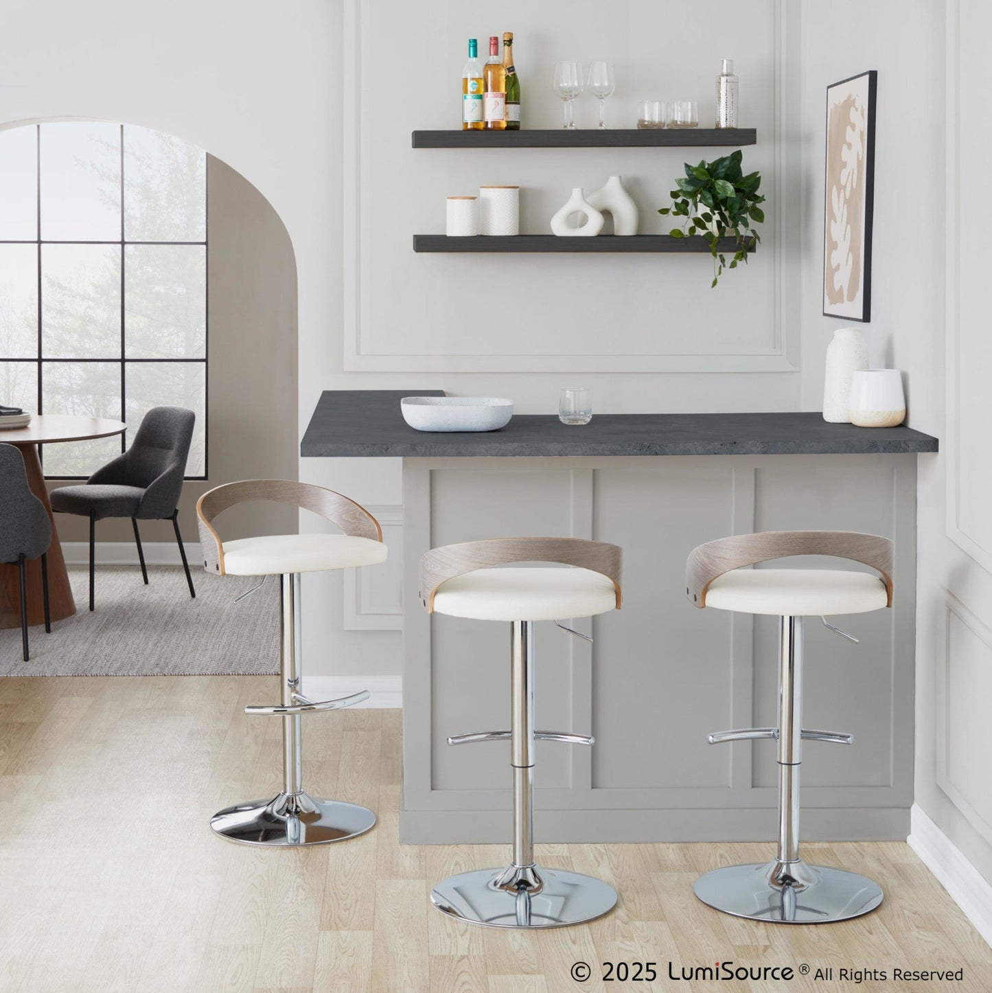 Majestic Office Furniture Adjustable Barstool