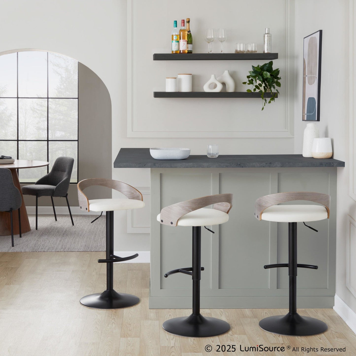 Majestic Office Furniture Adjustable Barstool