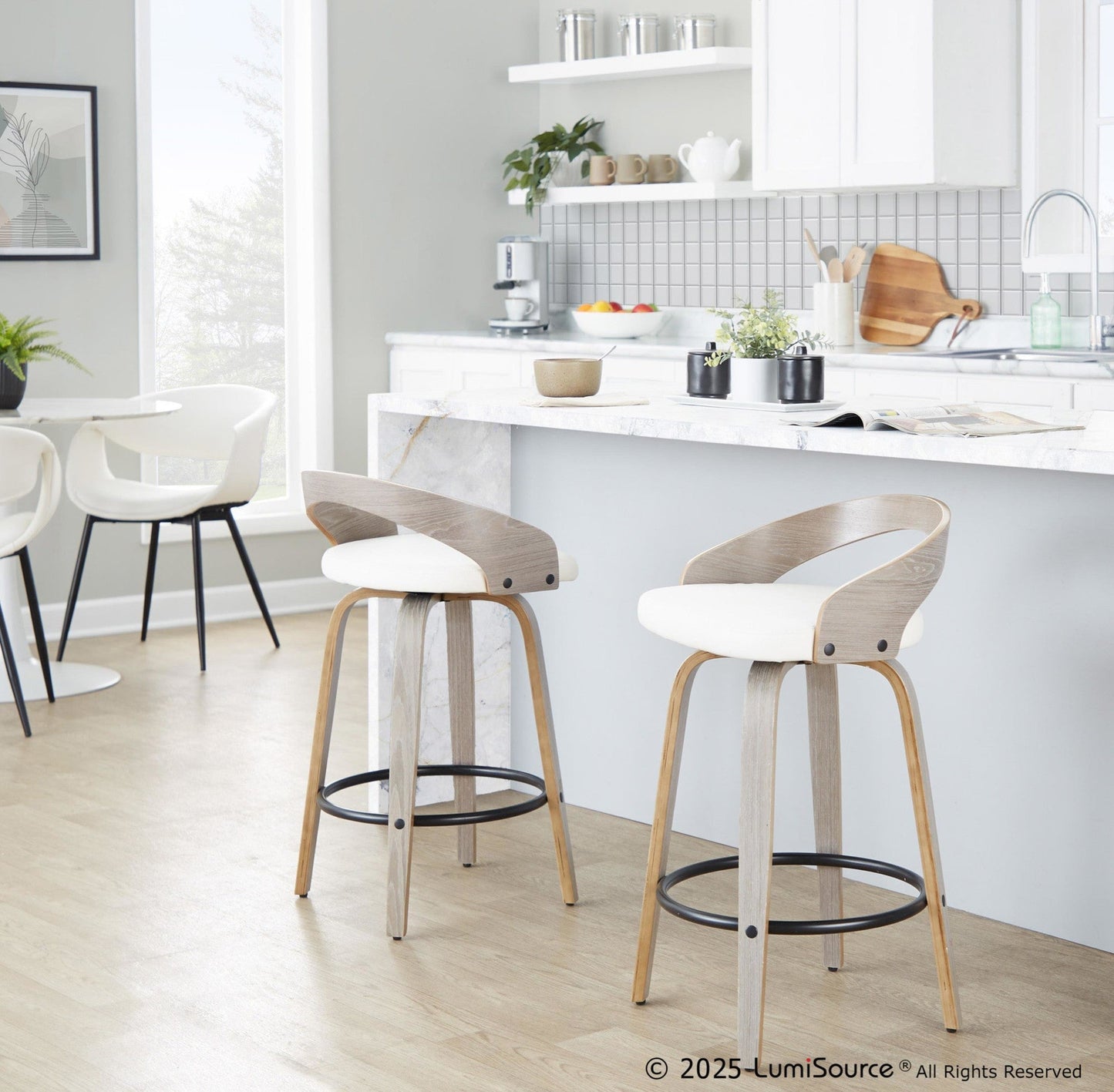 Majestic Office Furniture 26" Fixed-Height Counter Stool - Set of 2