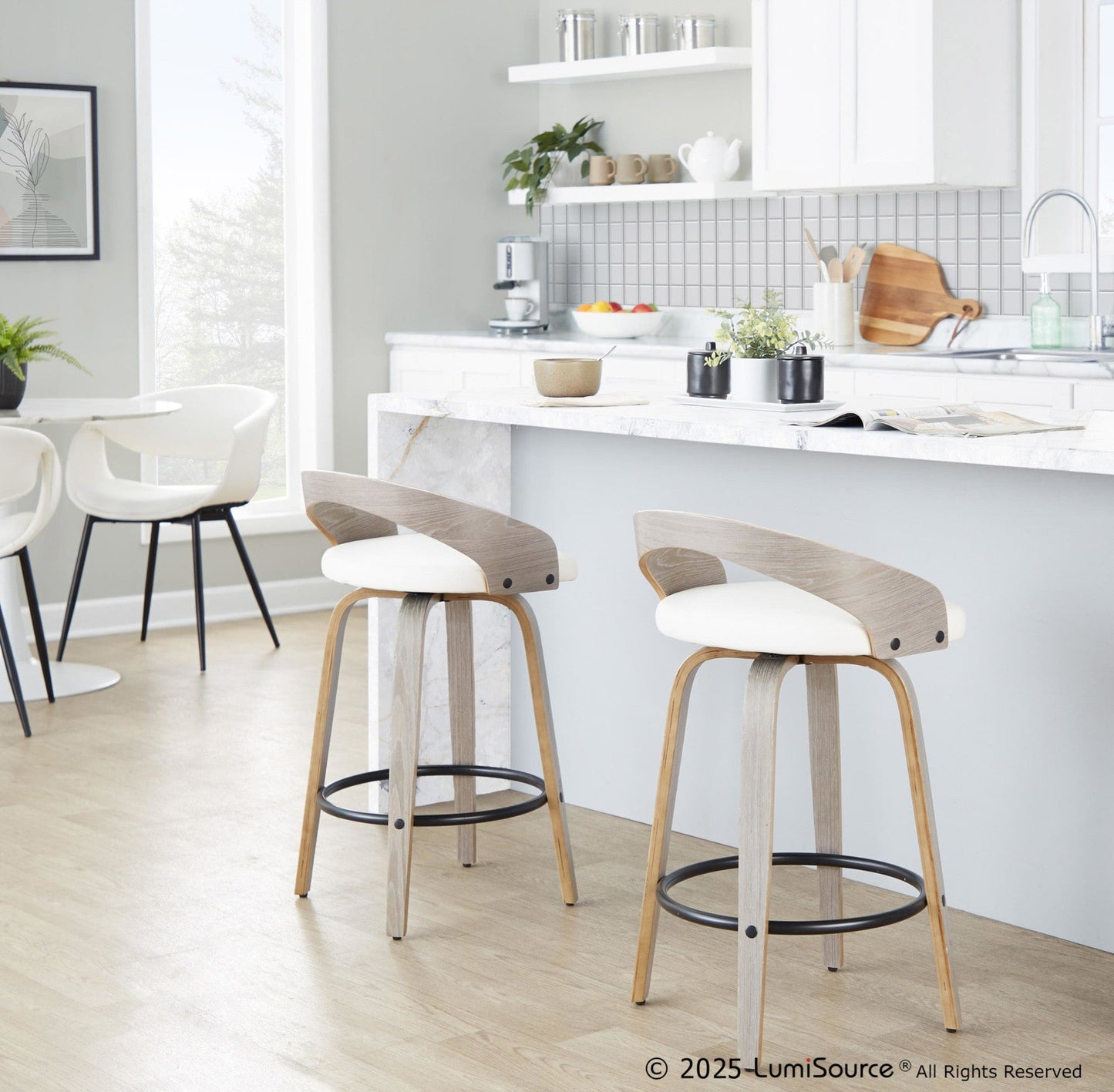 Majestic Office Furniture 26" Fixed-Height Counter Stool - Set of 2