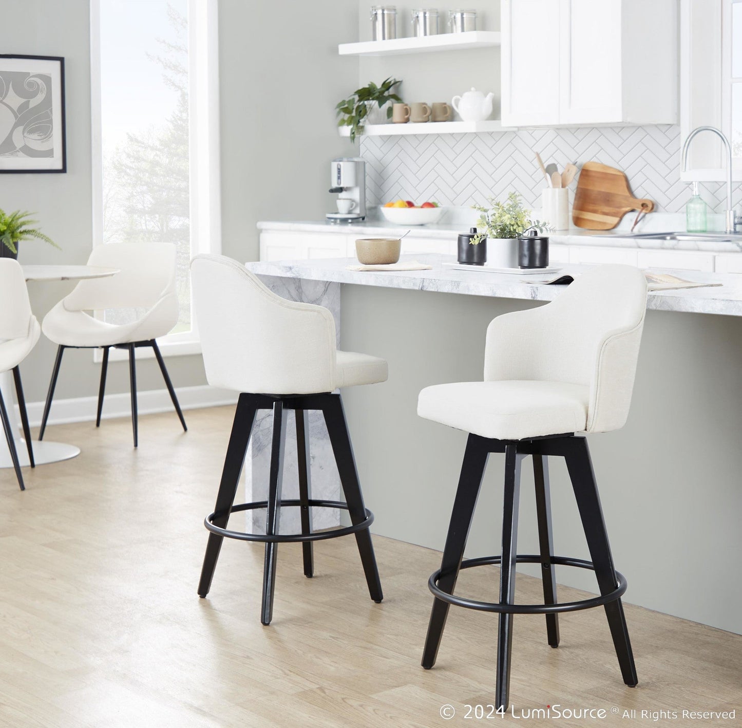Majestic Office Furniture 26" Fixed-Height Counter Stool - Set of 2