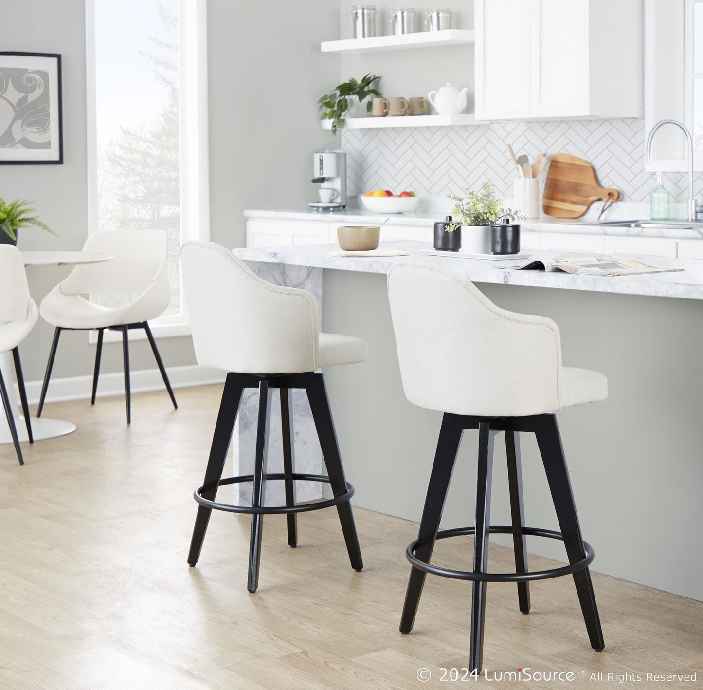 Majestic Office Furniture 26" Fixed-Height Counter Stool - Set of 2