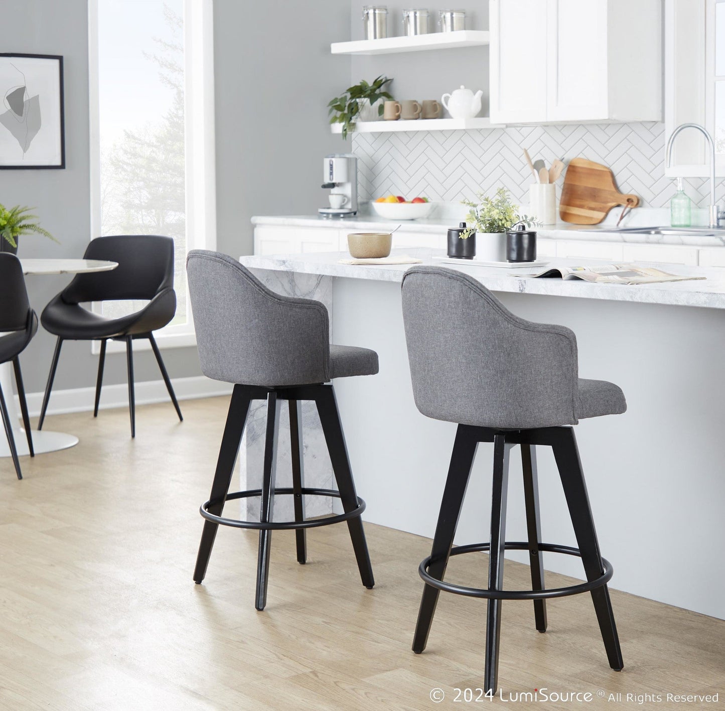 Majestic Office Furniture 26" Fixed-Height Counter Stool - Set of 2