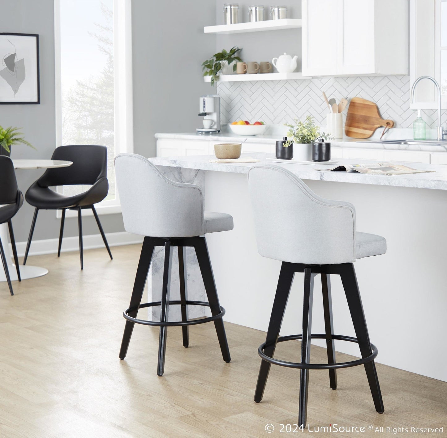 Majestic Office Furniture 26" Fixed-Height Counter Stool - Set of 2