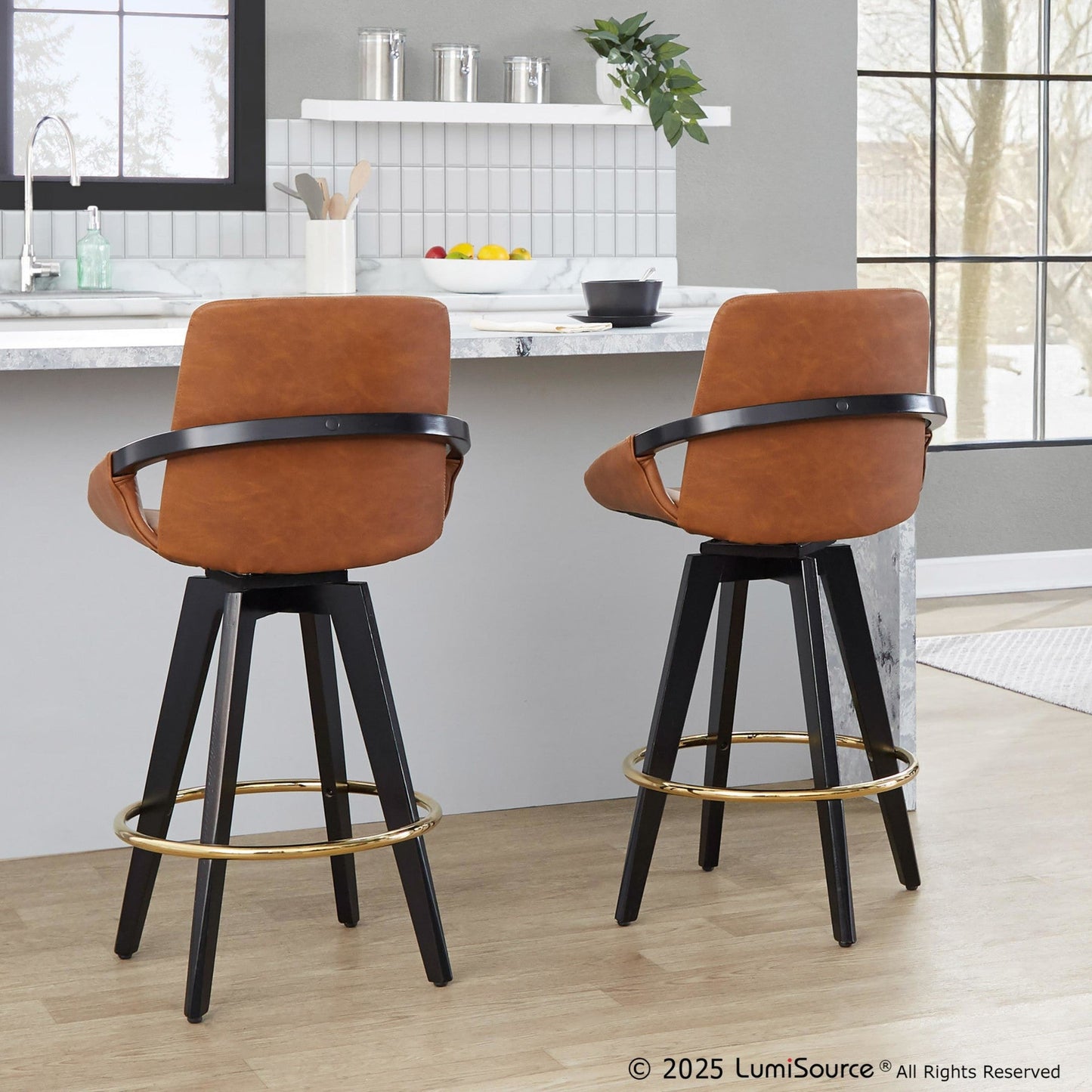 Majestic Office Furniture 26" Fixed-Height Counter Stool - Set of 2
