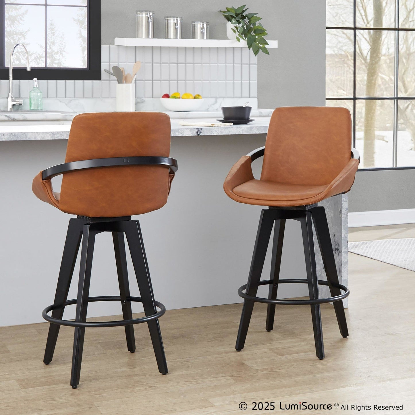 Majestic Office Furniture 26" Fixed-Height Counter Stool - Set of 2
