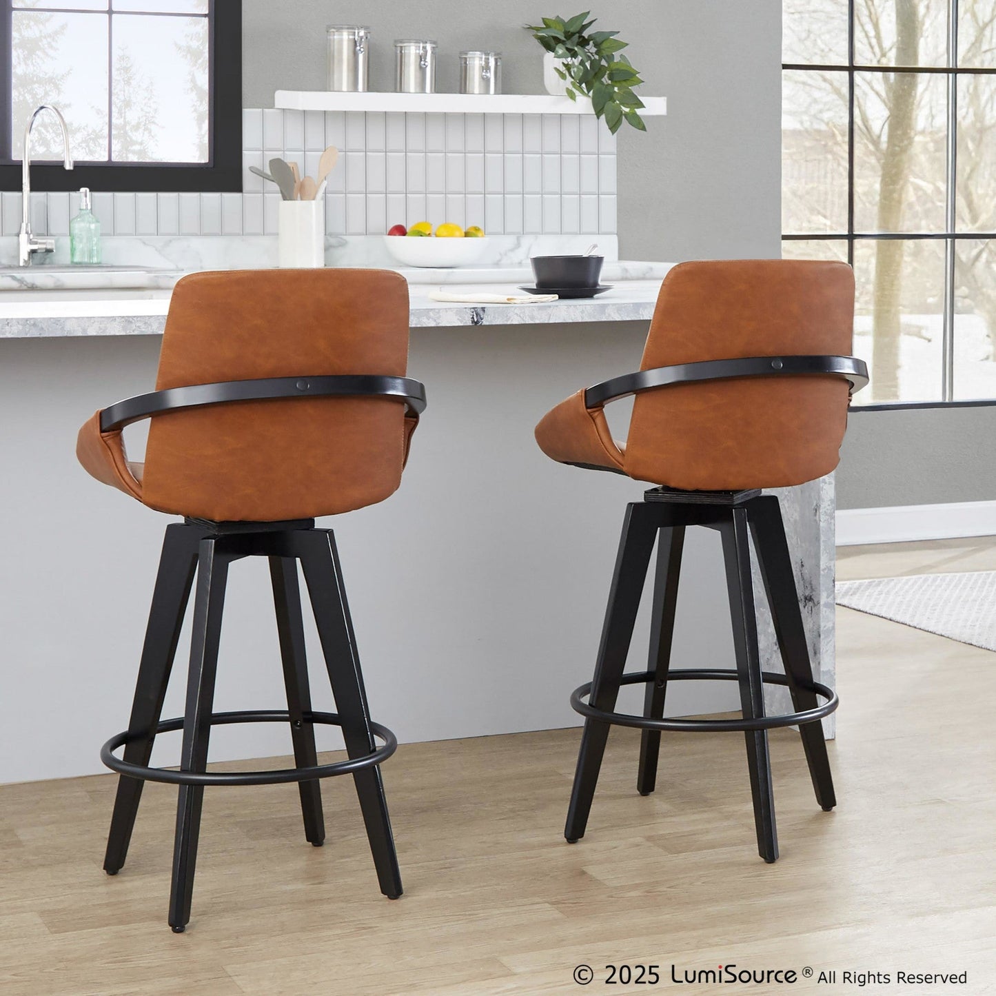 Majestic Office Furniture 26" Fixed-Height Counter Stool - Set of 2