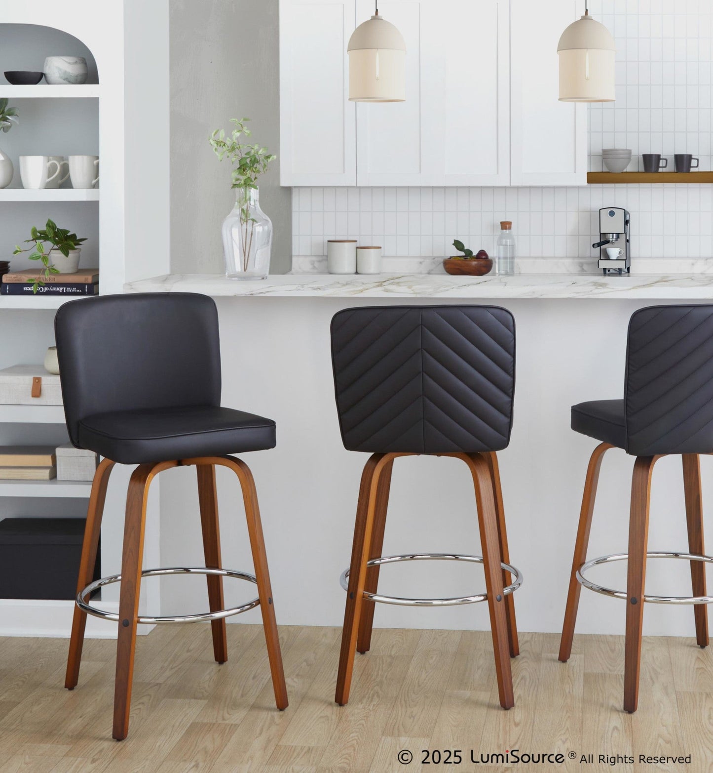 Majestic Office Furniture 30" Fixed-Height Xl Barstool - Set of 2