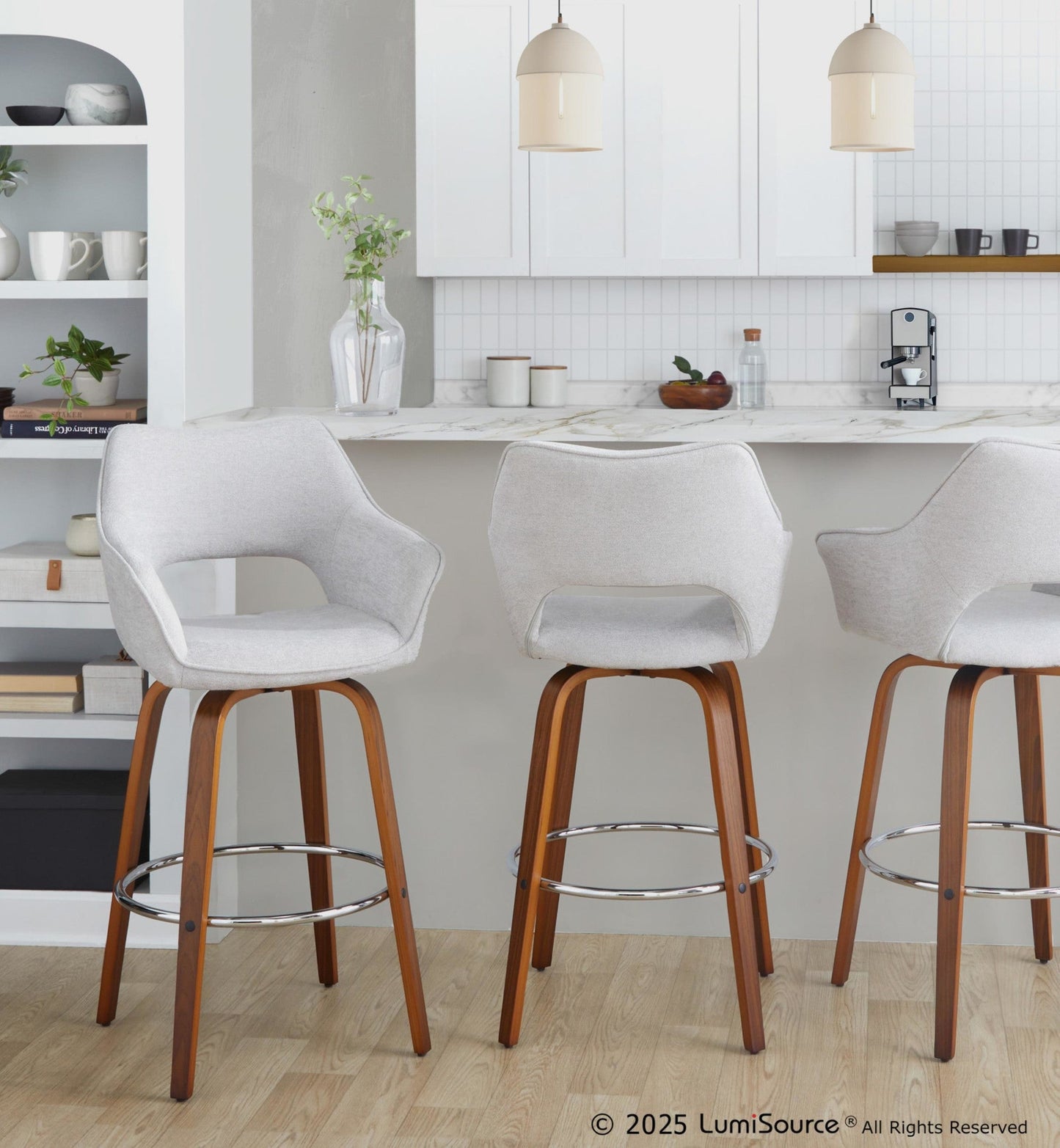 Majestic Office Furniture 30" Fixed-Height Xl Barstool - Set of 2