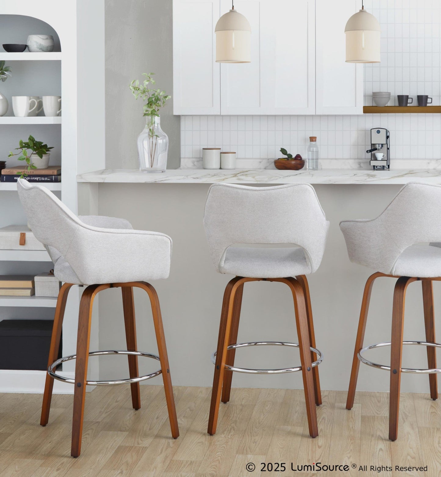 Majestic Office Furniture 30" Fixed-Height Xl Barstool - Set of 2
