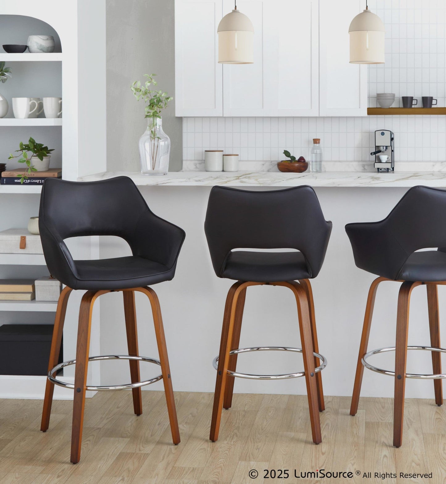 Majestic Office Furniture 30" Fixed-Height Xl Barstool - Set of 2