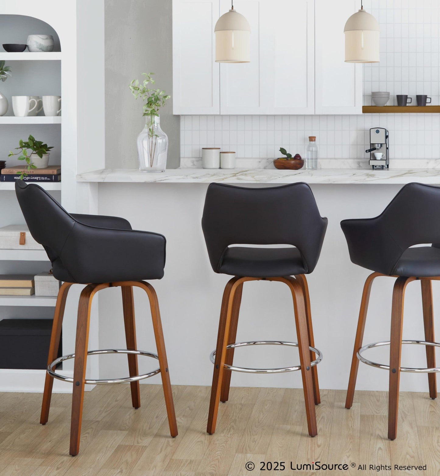 Majestic Office Furniture 30" Fixed-Height Xl Barstool - Set of 2