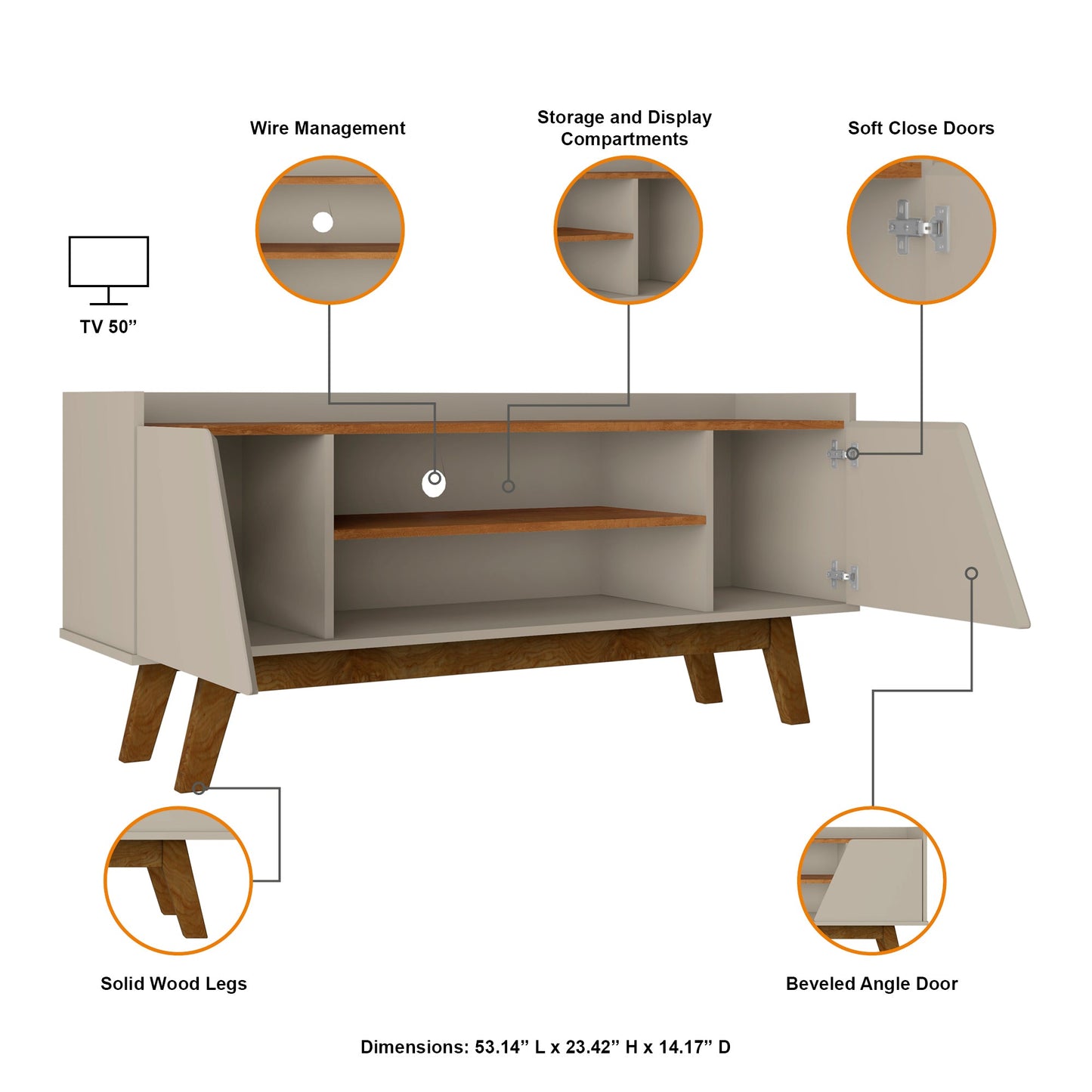 Manhattan Comfort Marcus TV Stand